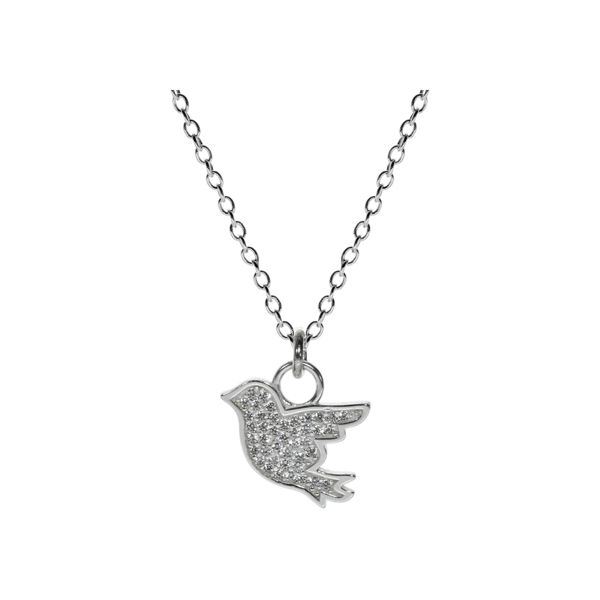 Chloe CZ bird necklace