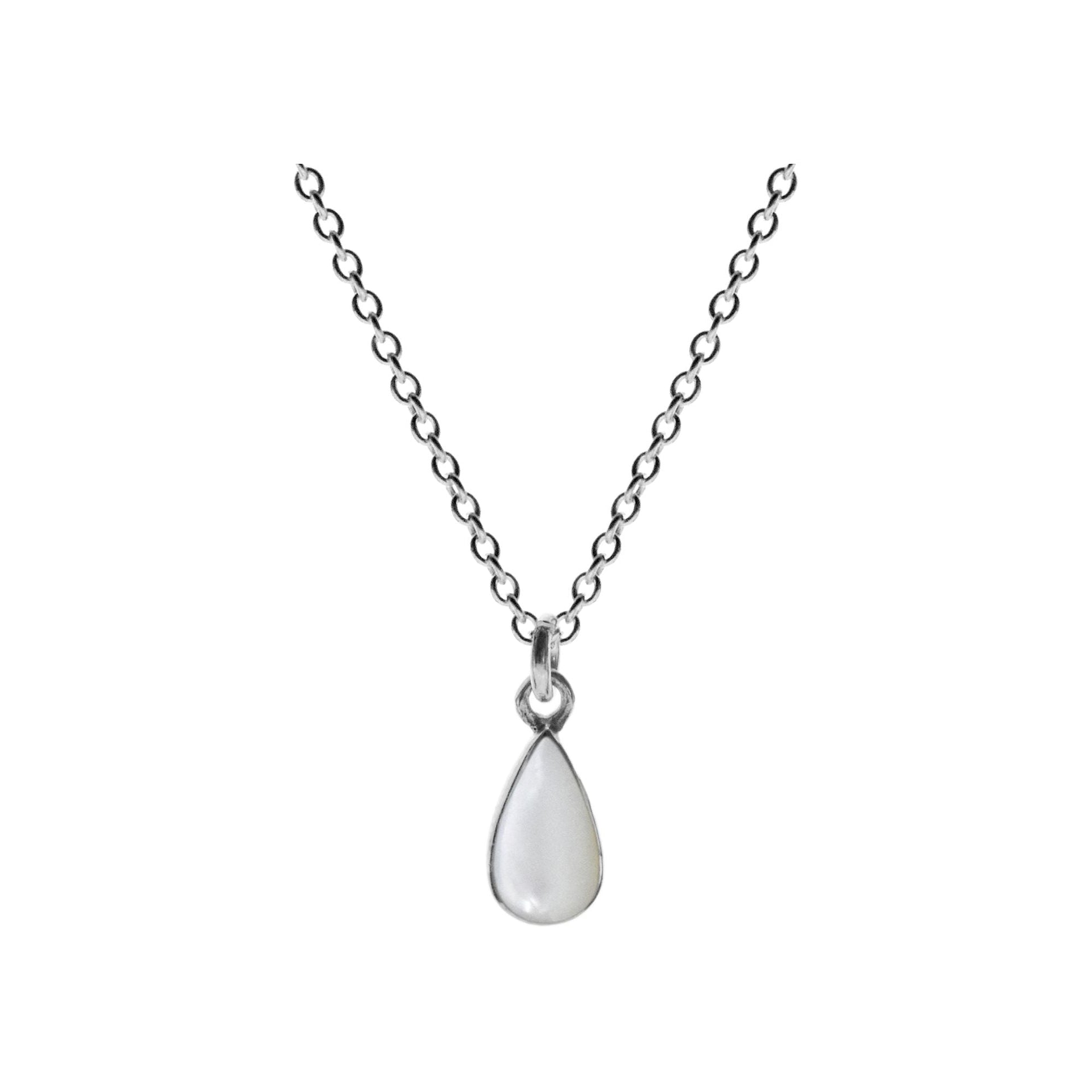 Chloe teardrop mother of pearl necklace