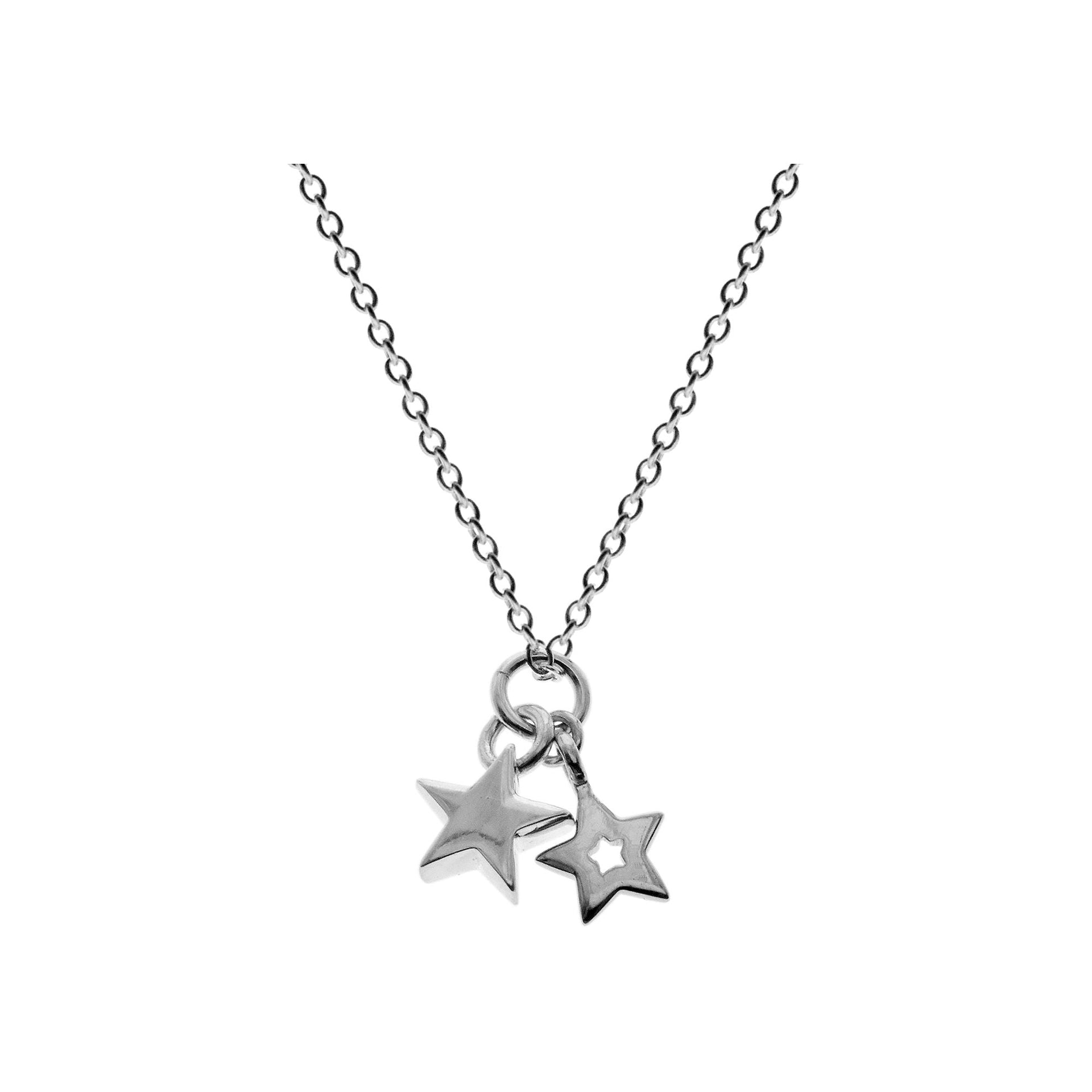 Chloe double star necklace