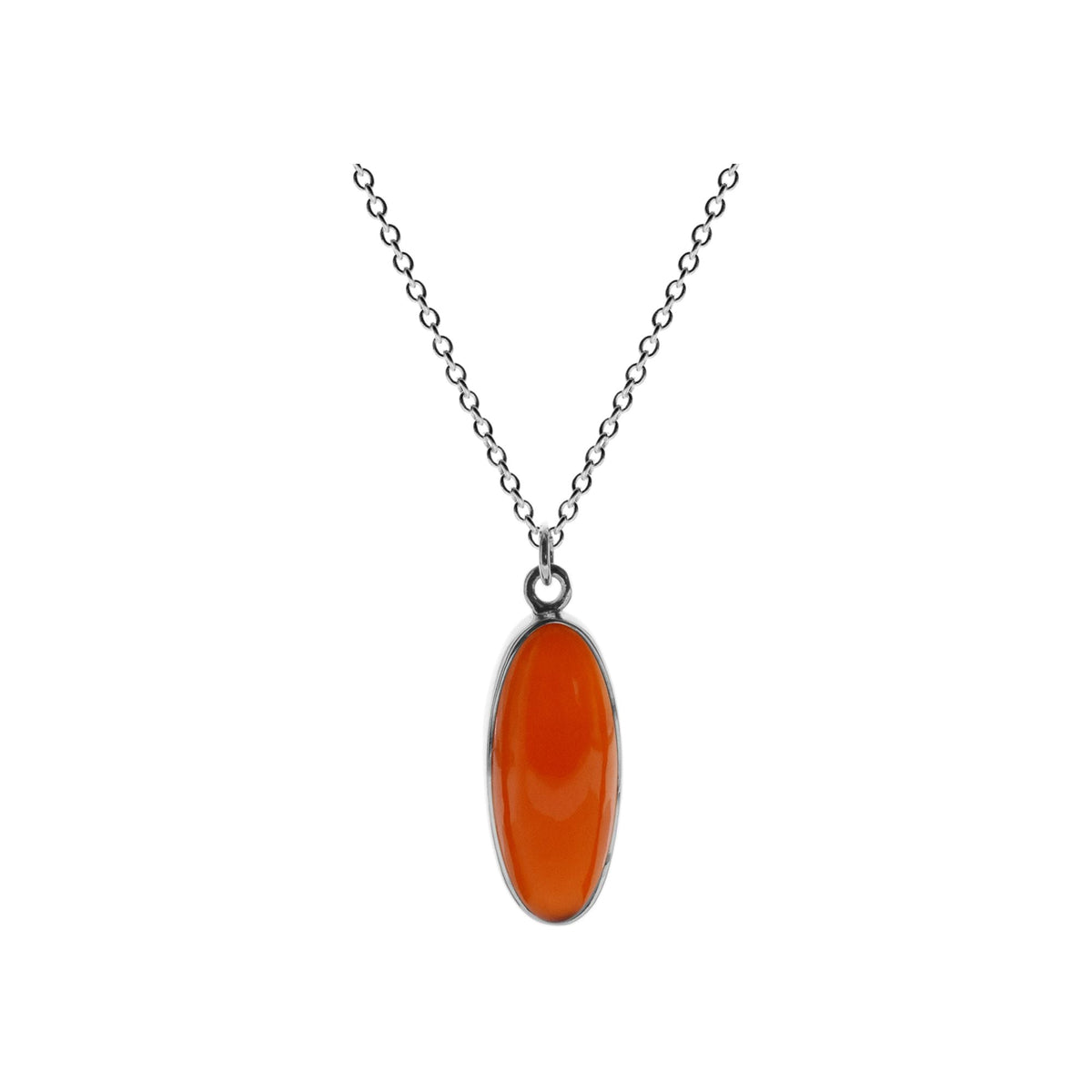 Samira torpedo carnelian necklace