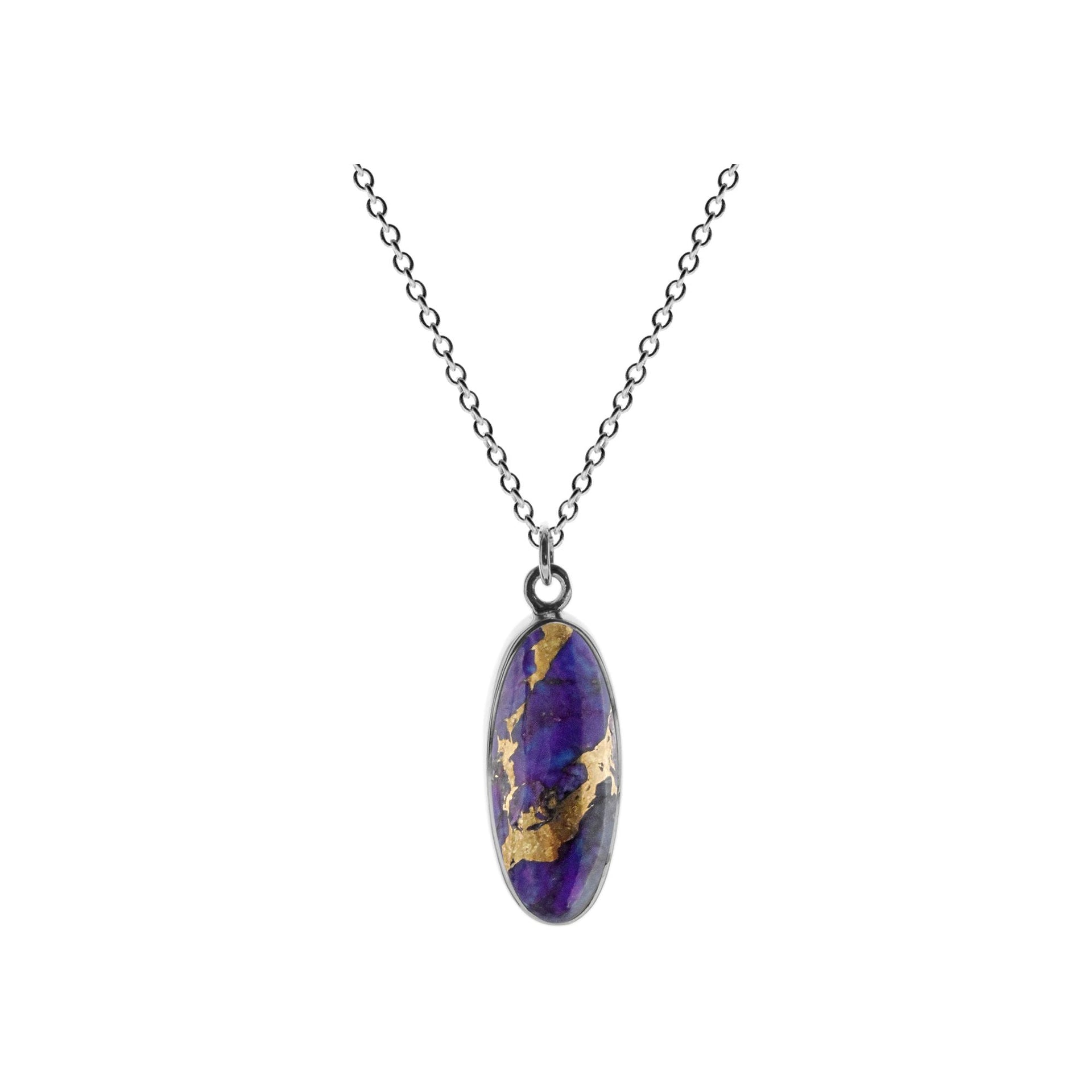 Samira torpedo purple mohave necklace
