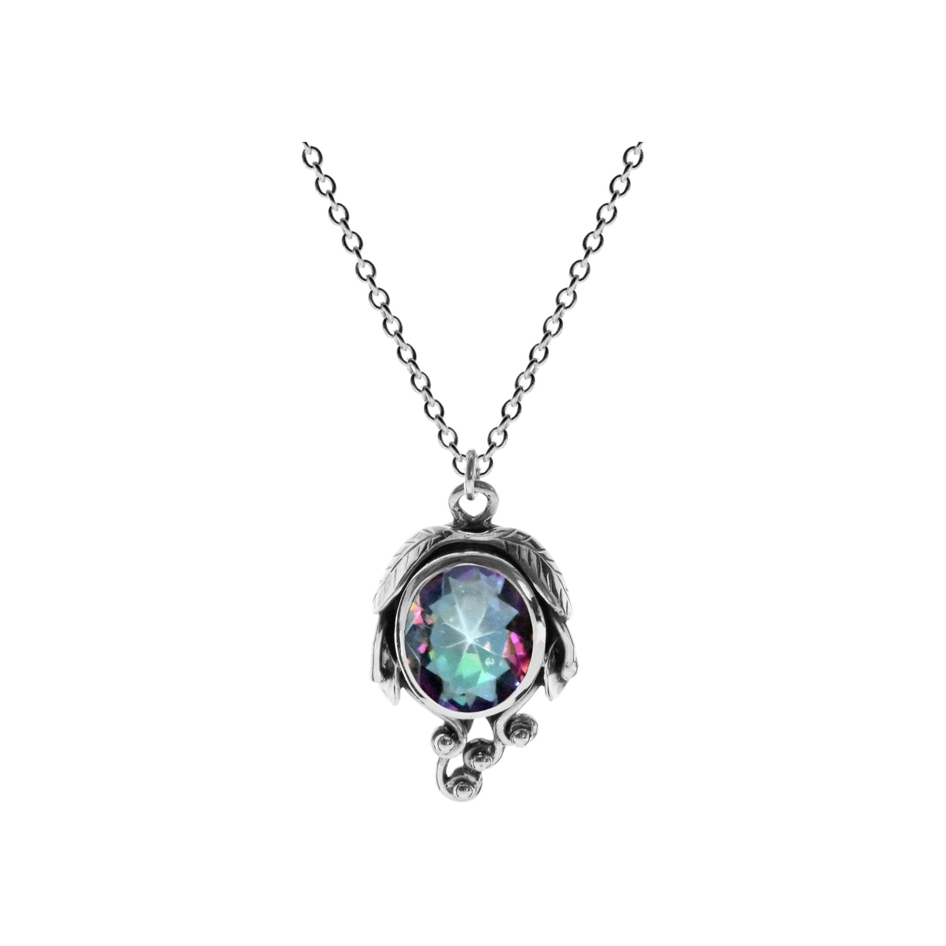 Catalina mystic topaz vine necklace