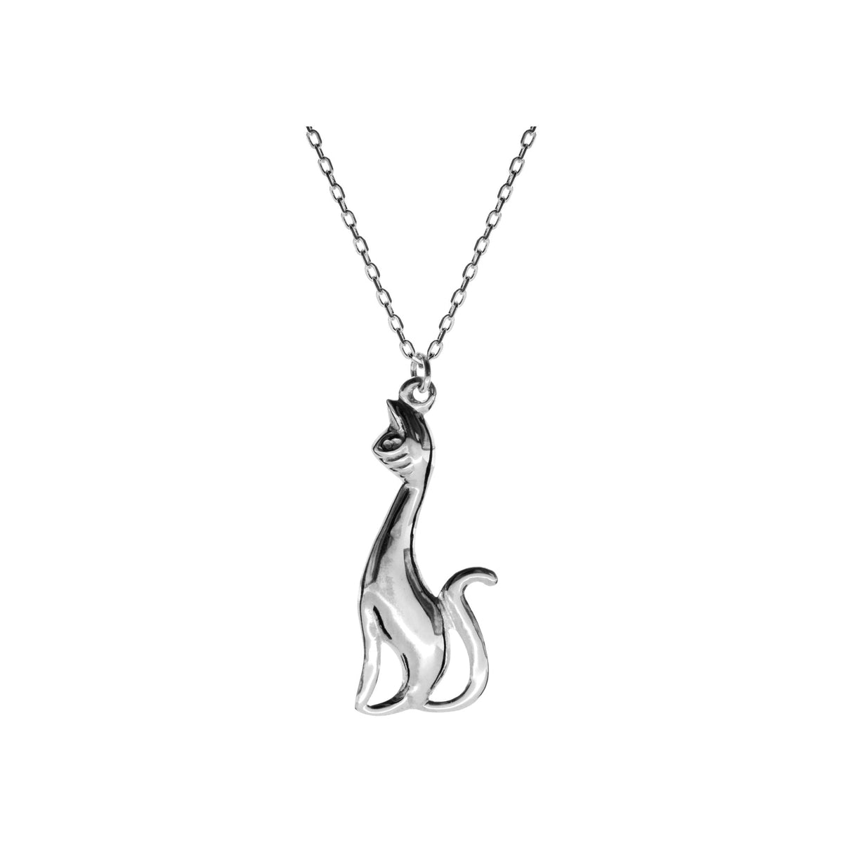 Anya tall cat necklace
