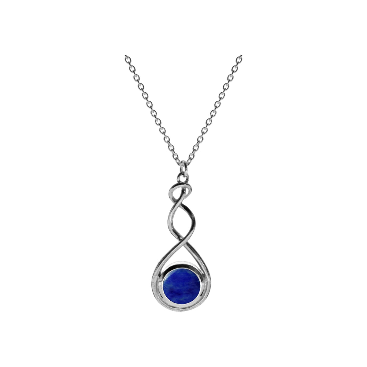 Amy squiggle lapis necklace