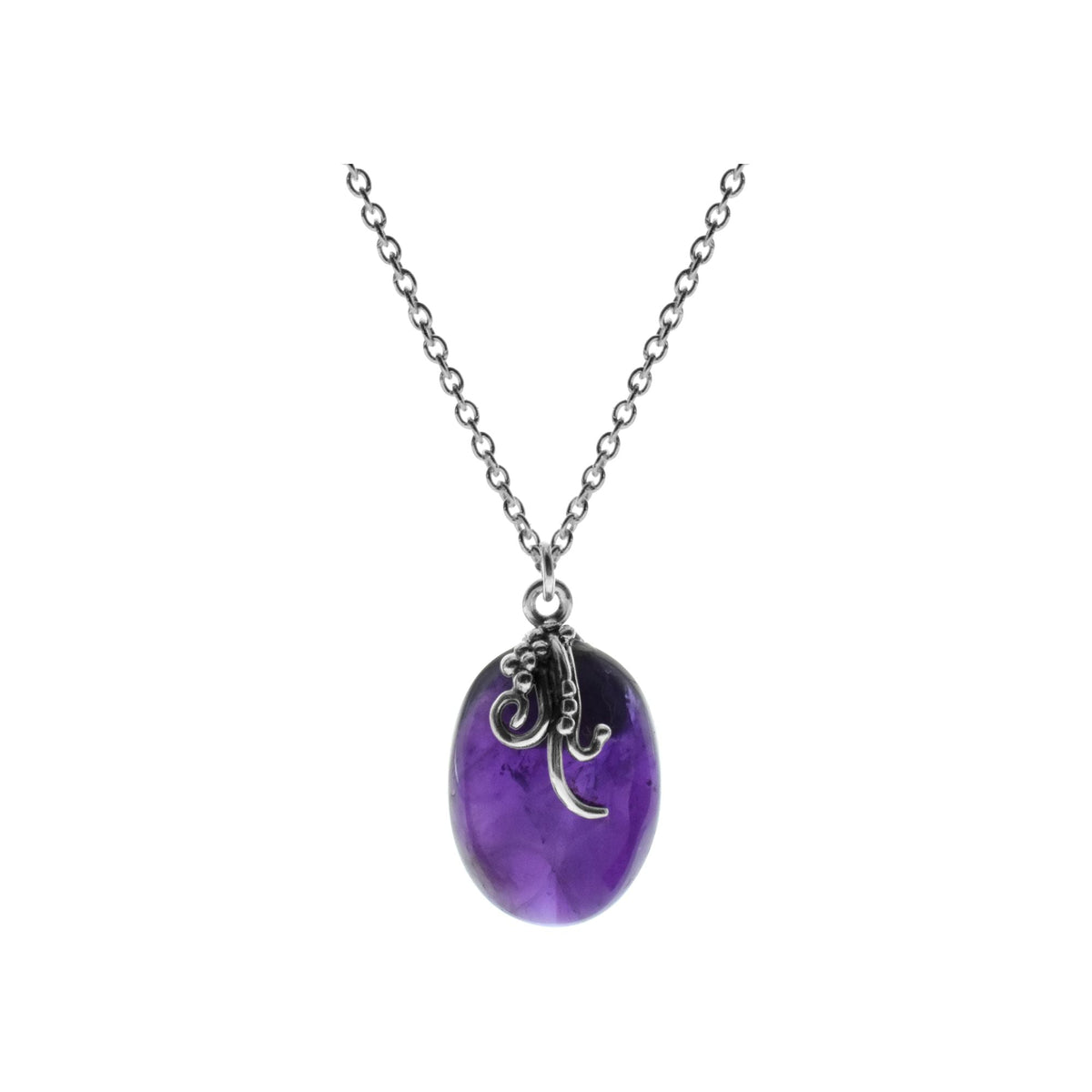 Viola amethyst vine overlay necklace