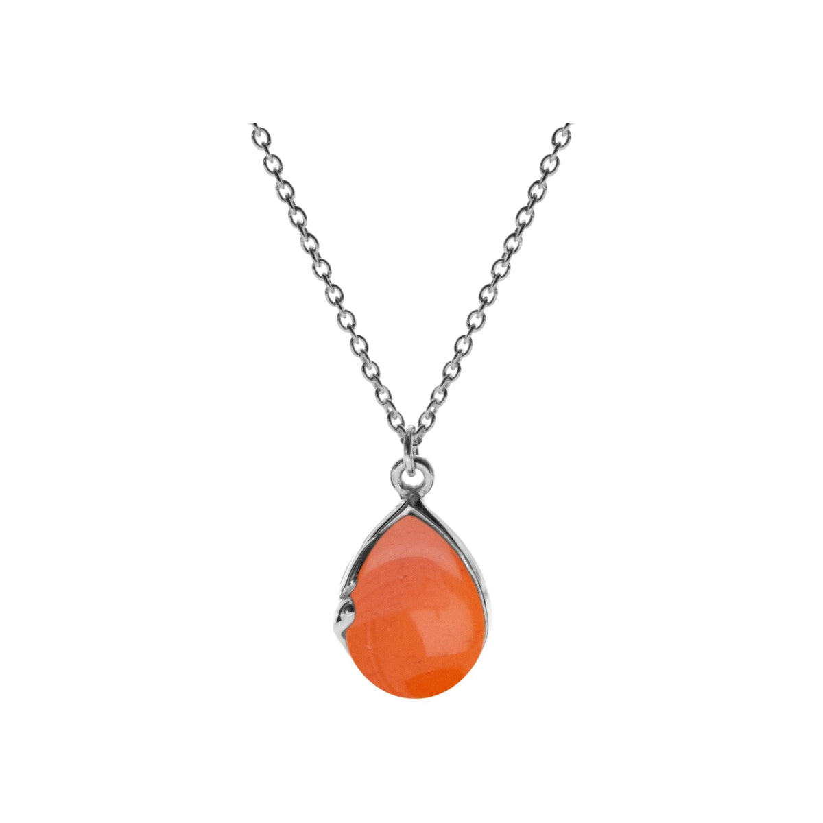 Lola teardrop carnelian necklace