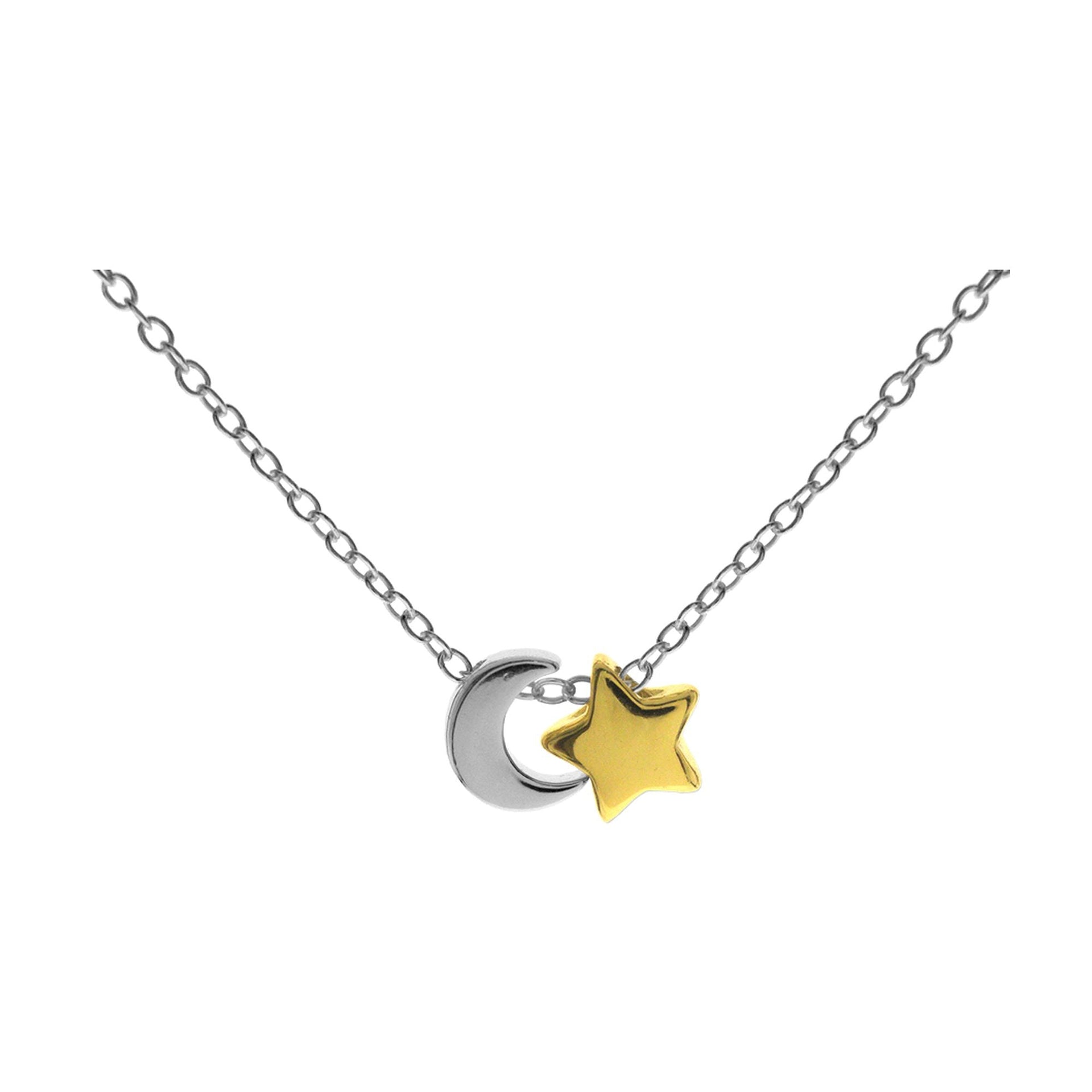 Carla moon & star charm necklace