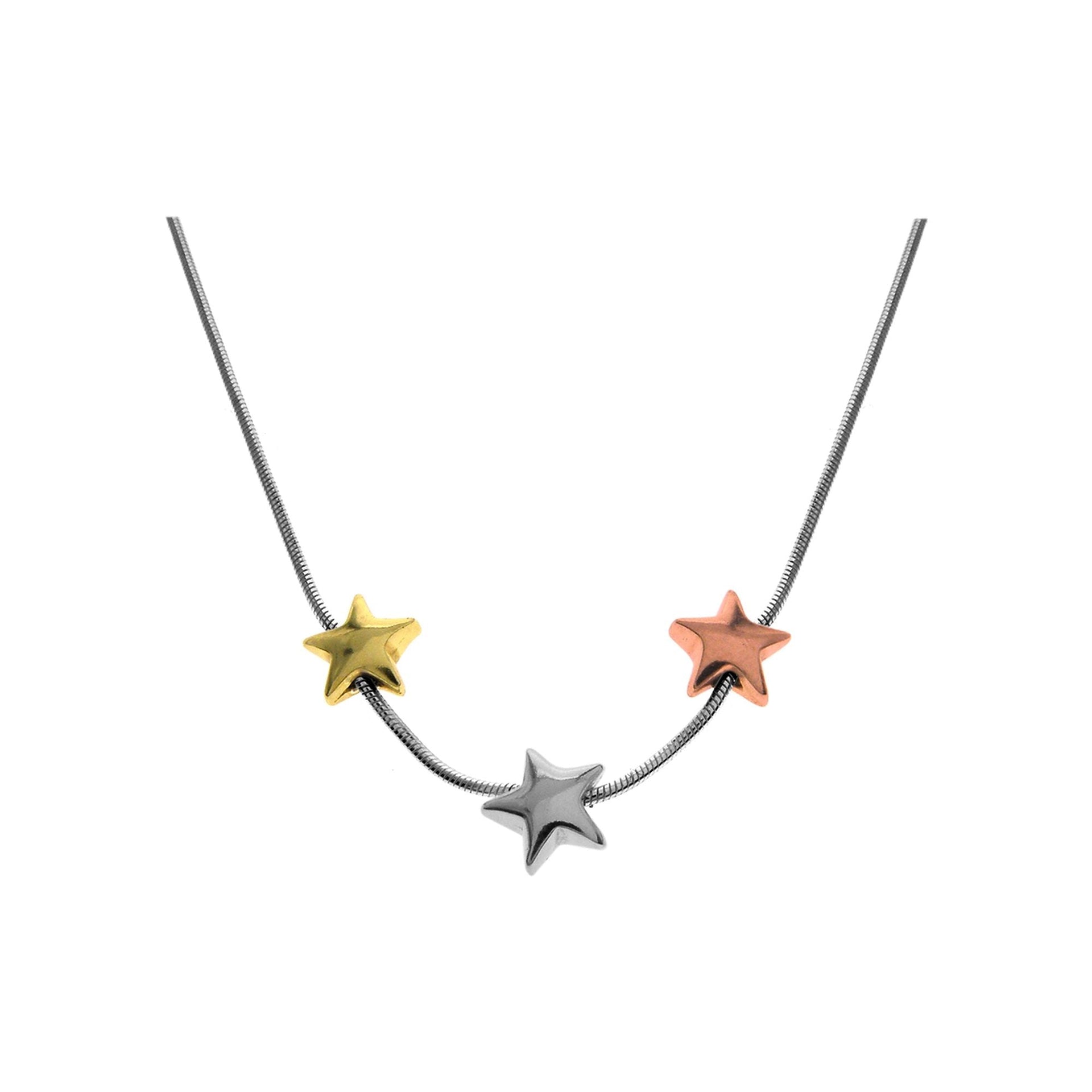 Gold plated star necklace