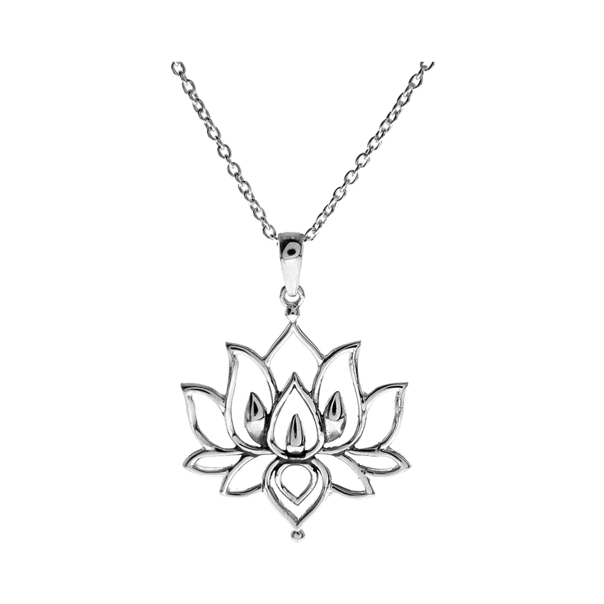 Catalina lotus flower necklace
