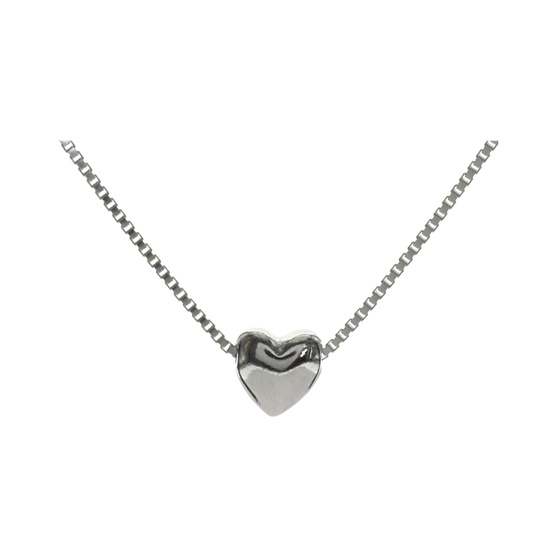 Amora delicate inline heart necklace