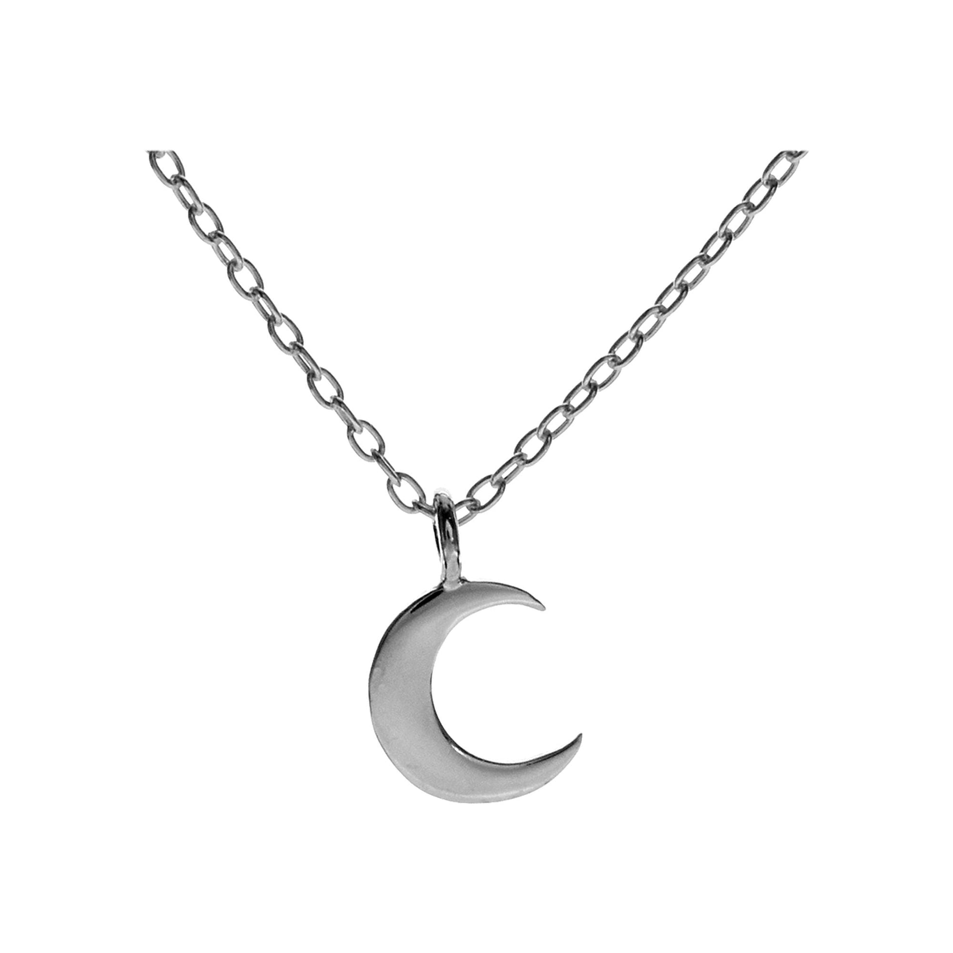 Natalie delicate moon pendant on chain