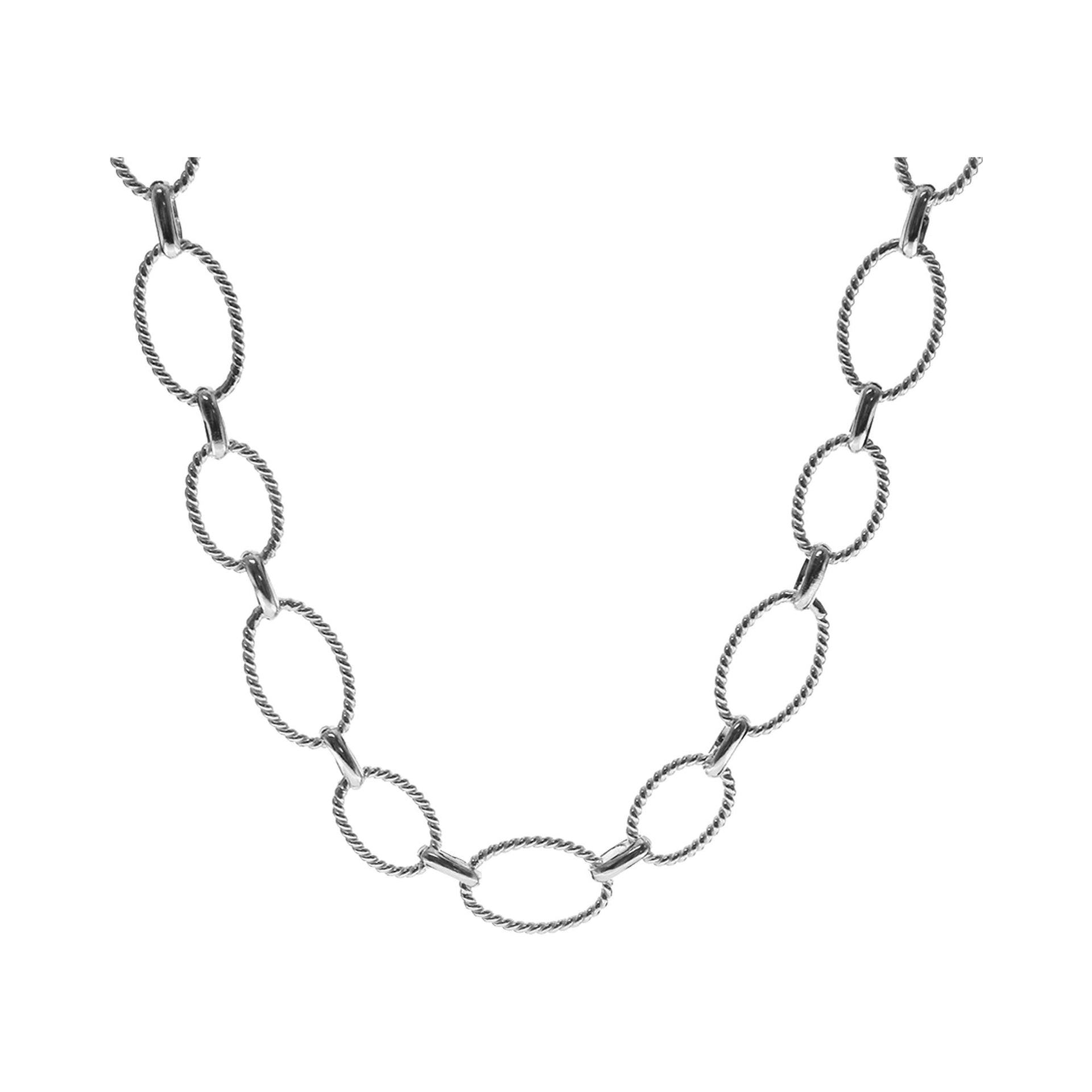 Skyla oval rope link necklace