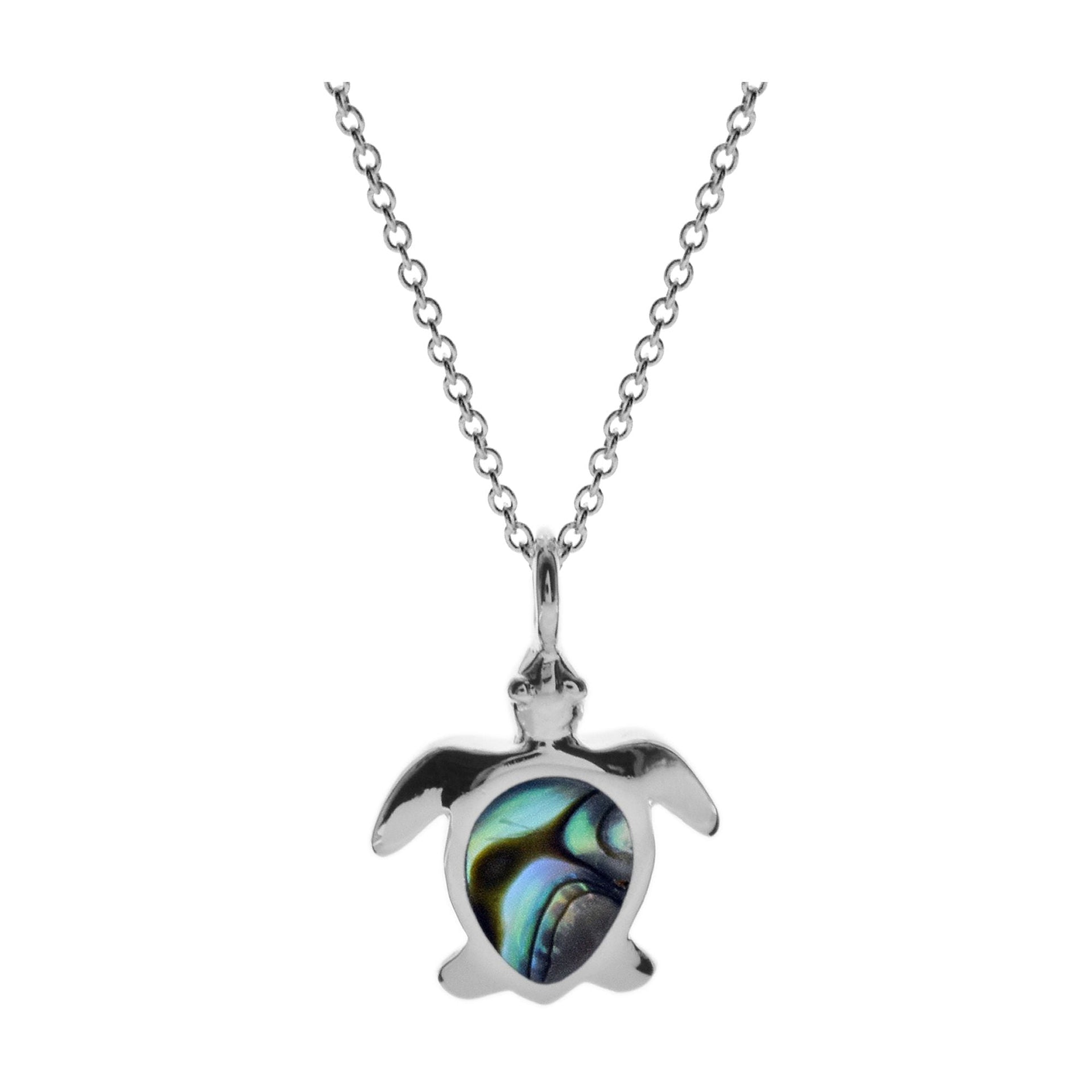 Leona paua shell turtle necklet