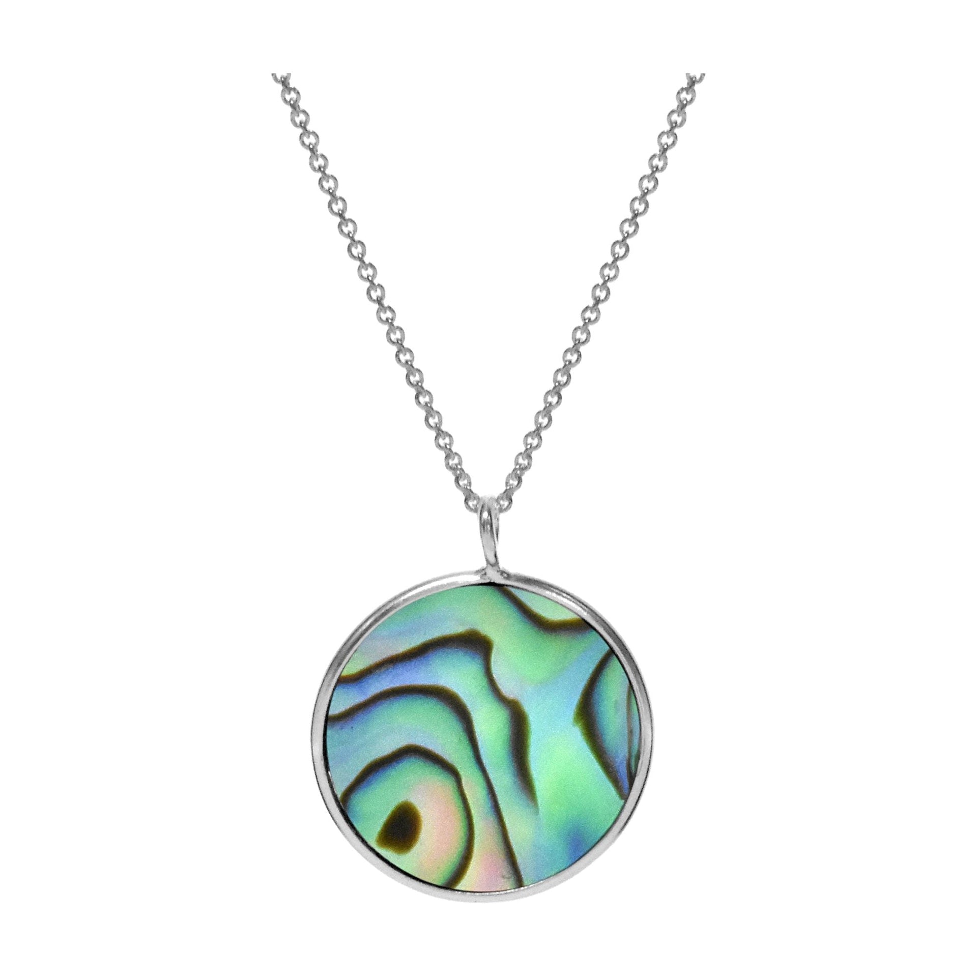 Bronwen round paua shell necklet