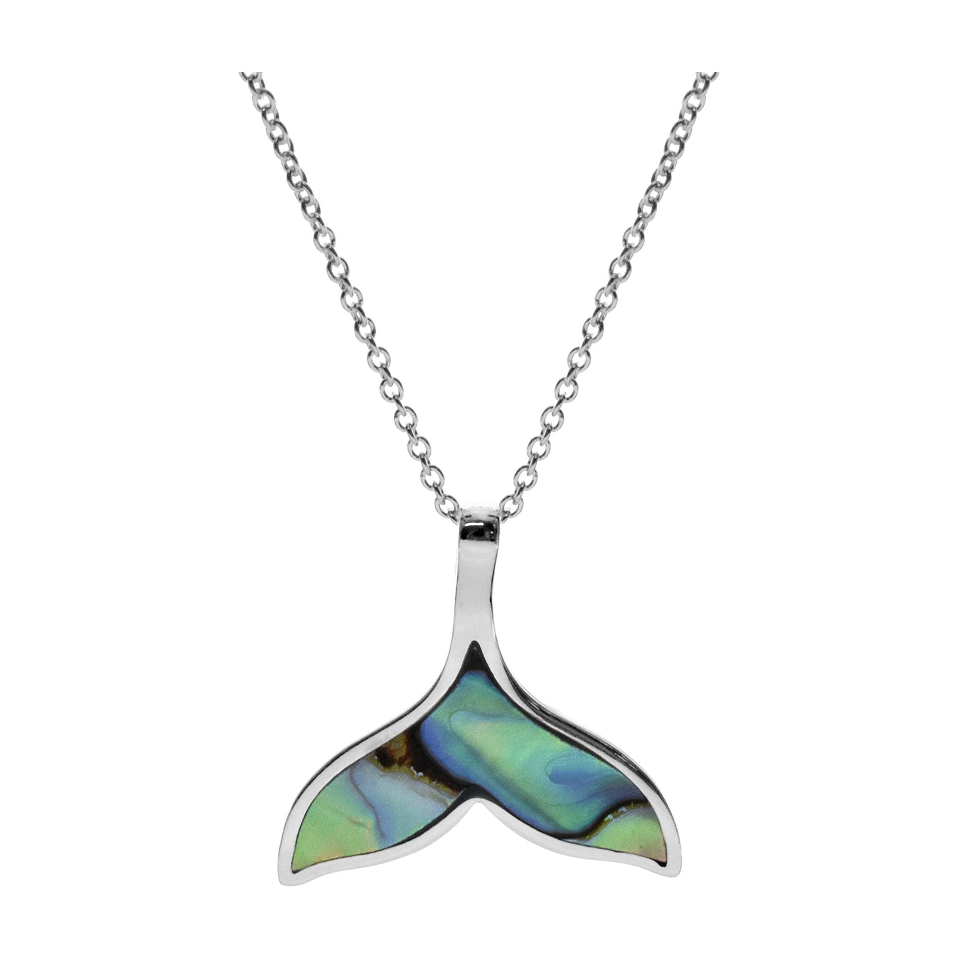 Leona whale tail paua shell necklet
