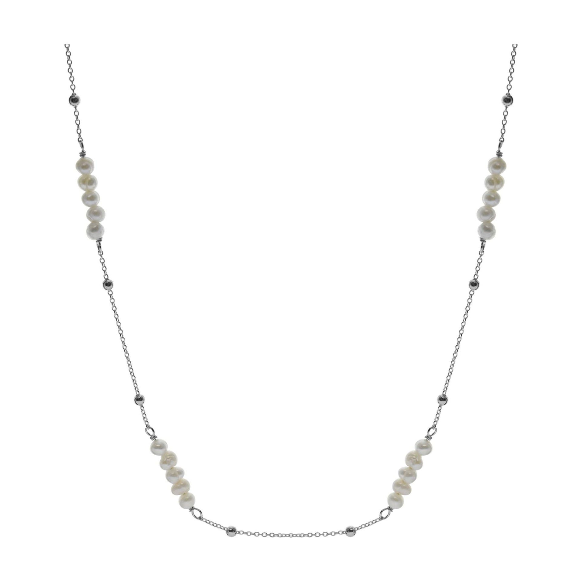 Martha triple cluster pearl necklet