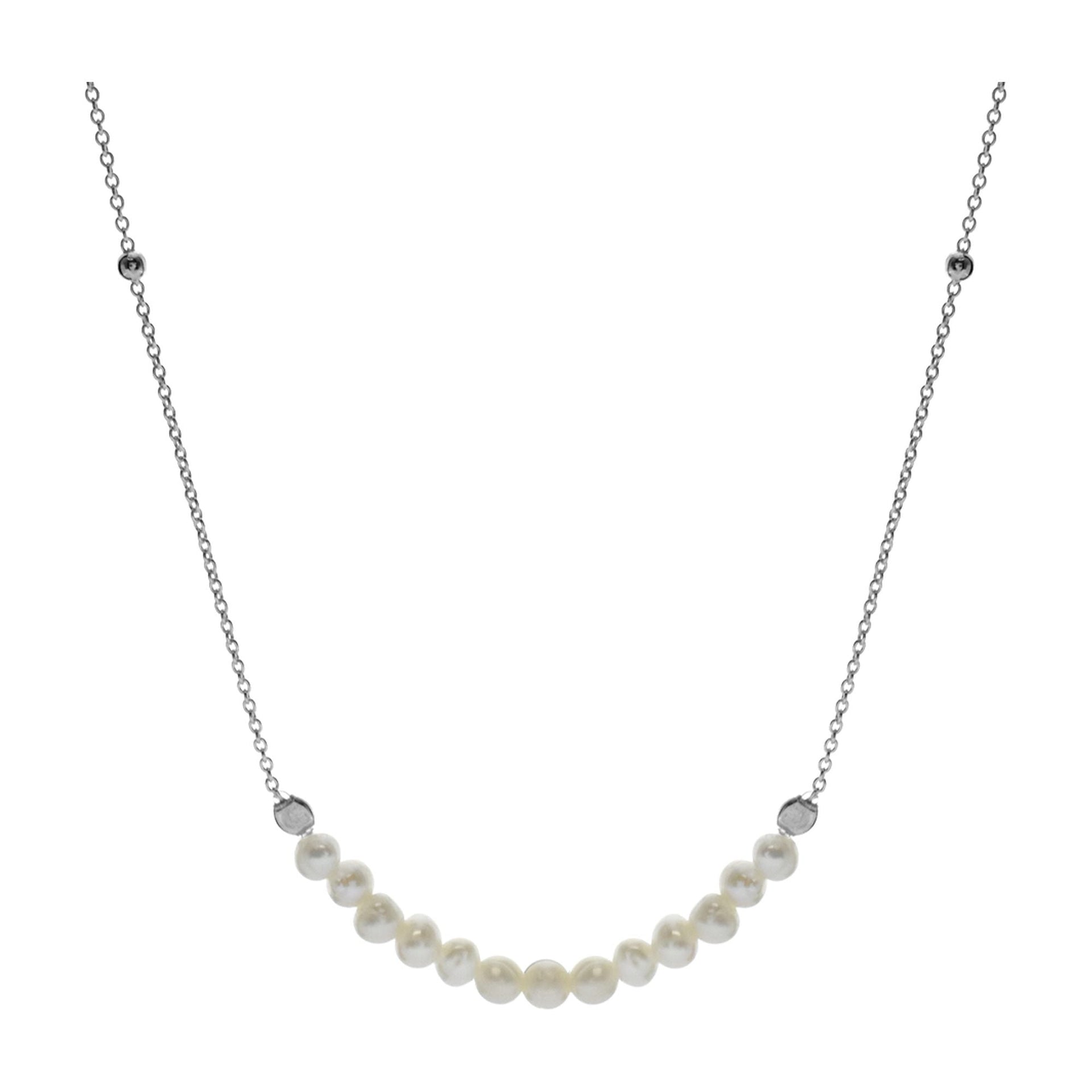 Martha centred pearls necklet