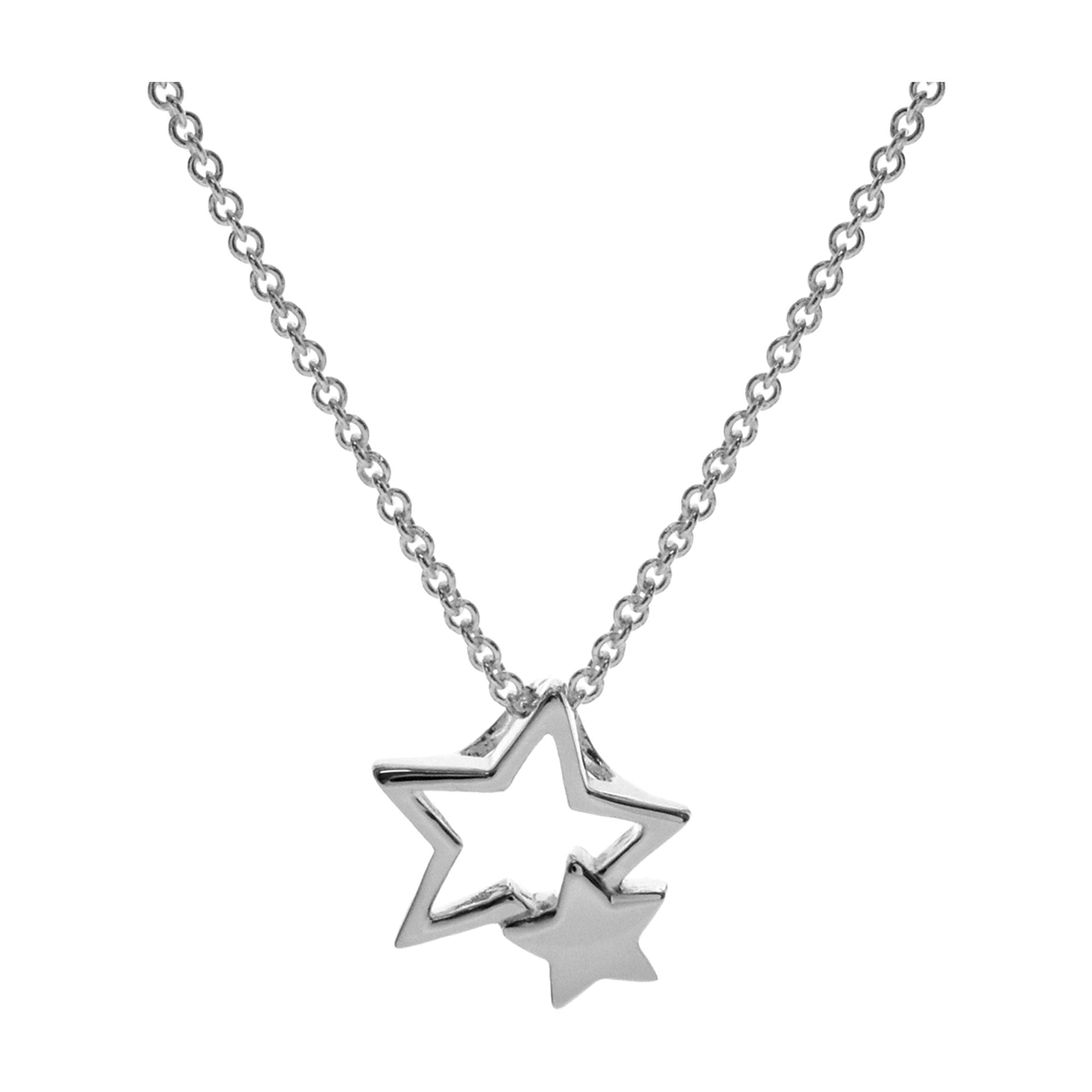 Maura overlapped star necklet
