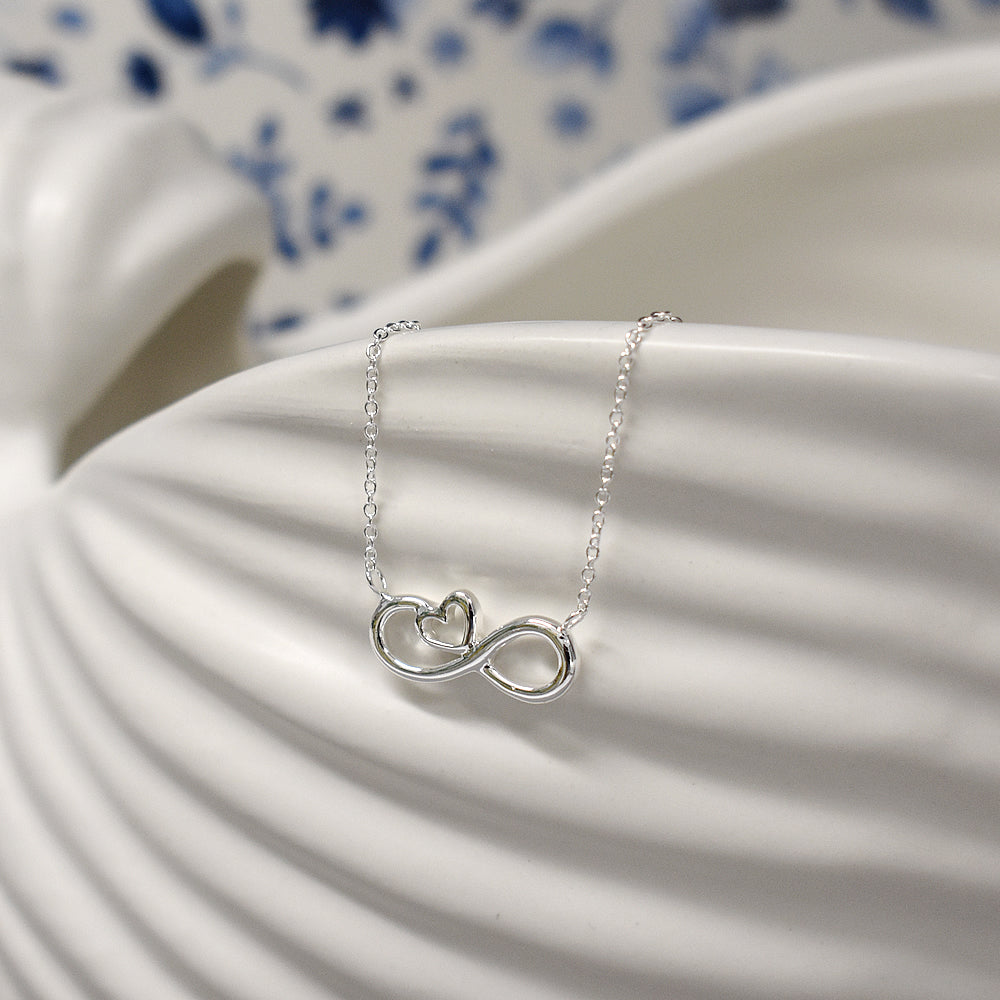 Paige infinite love heart necklace