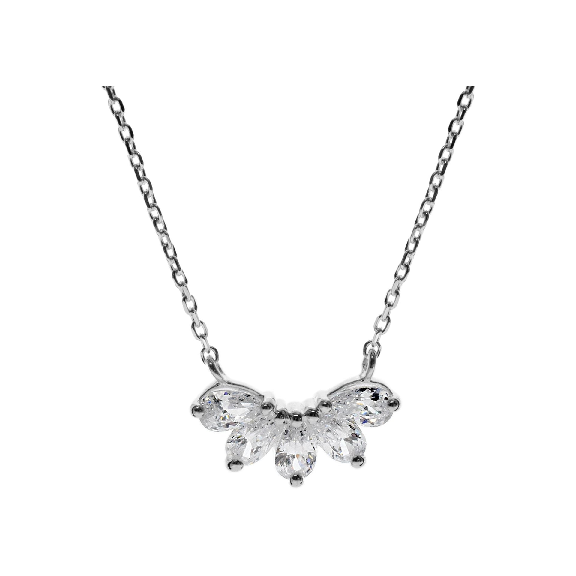 Kenzie fan cubic zirconia necklace