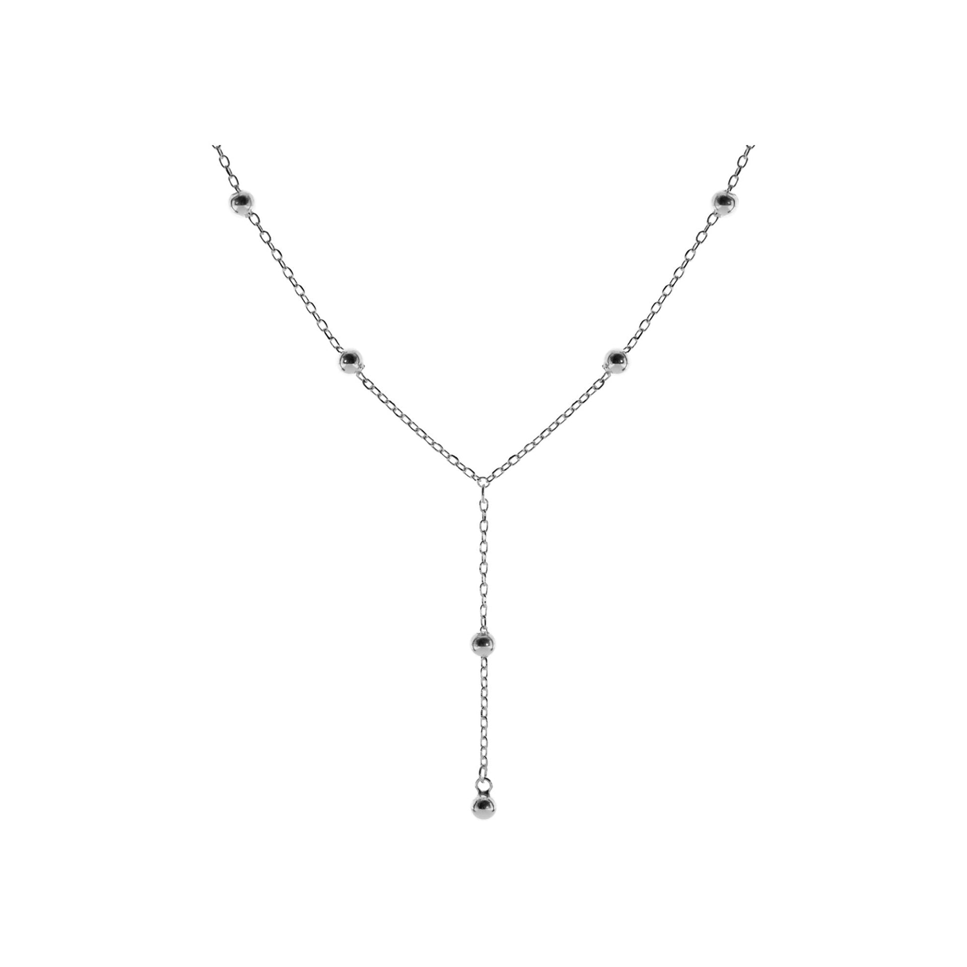Zoe satellite lariat necklace