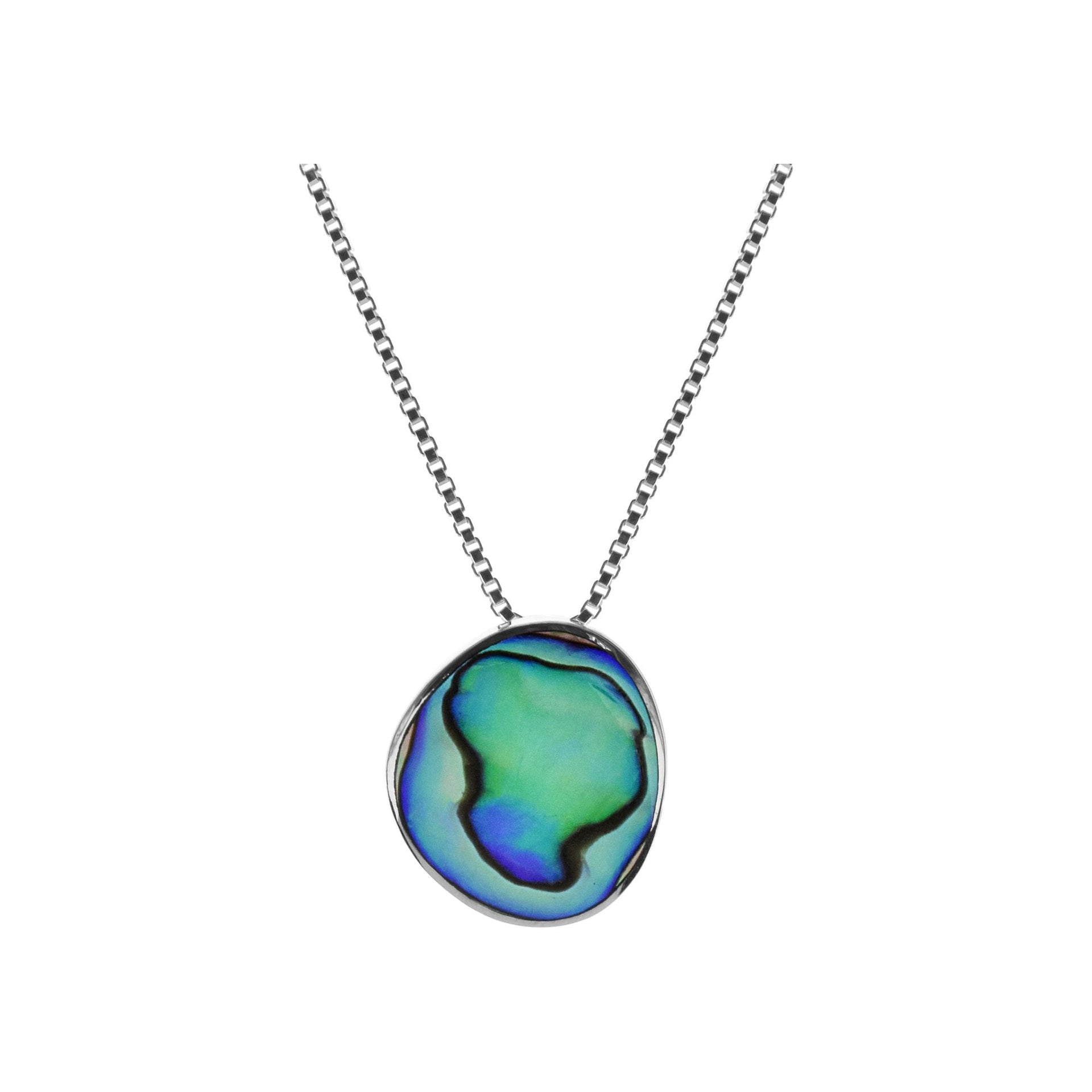 Bronwen paua shell pebble necklace