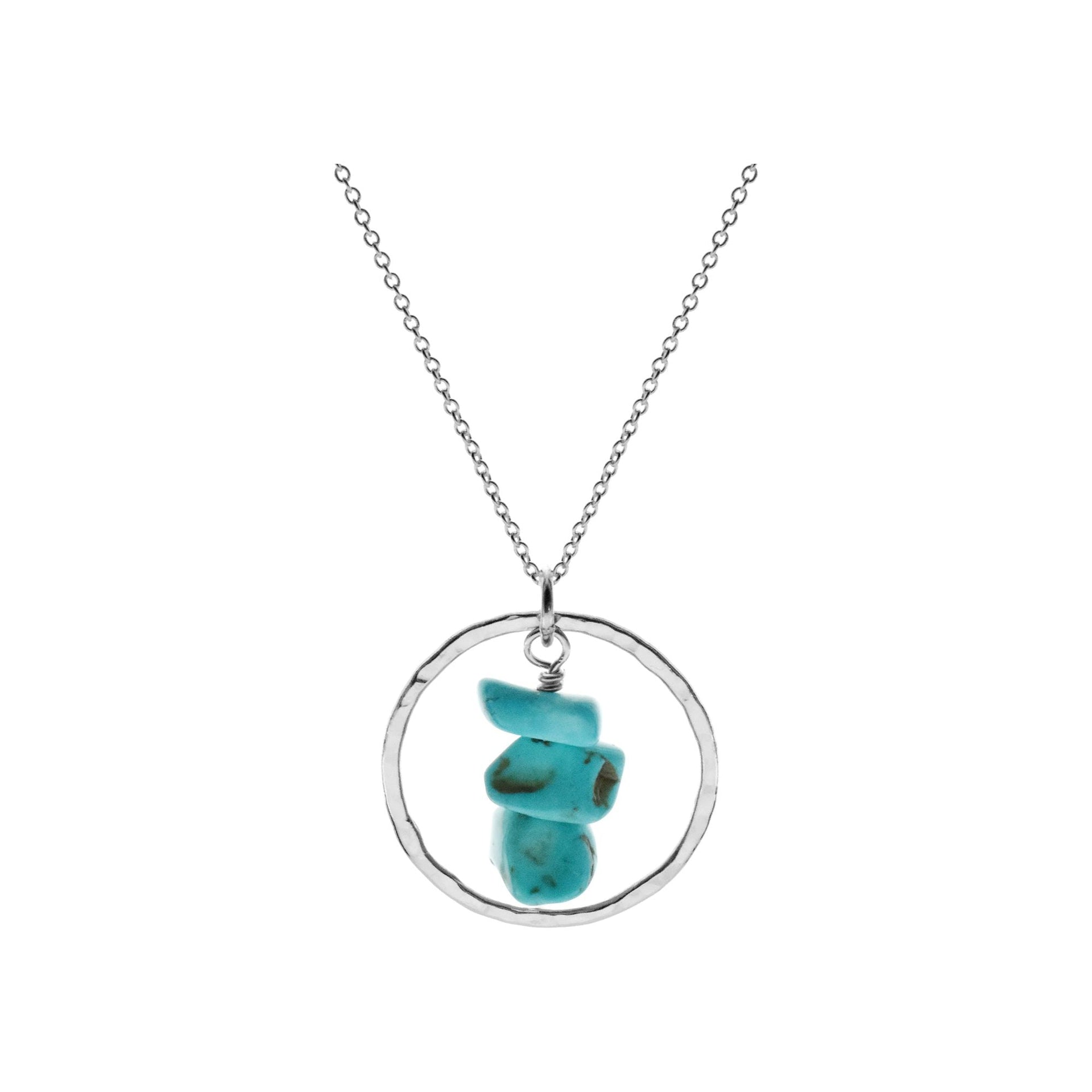 Jaelyn turquoise triple stack necklace