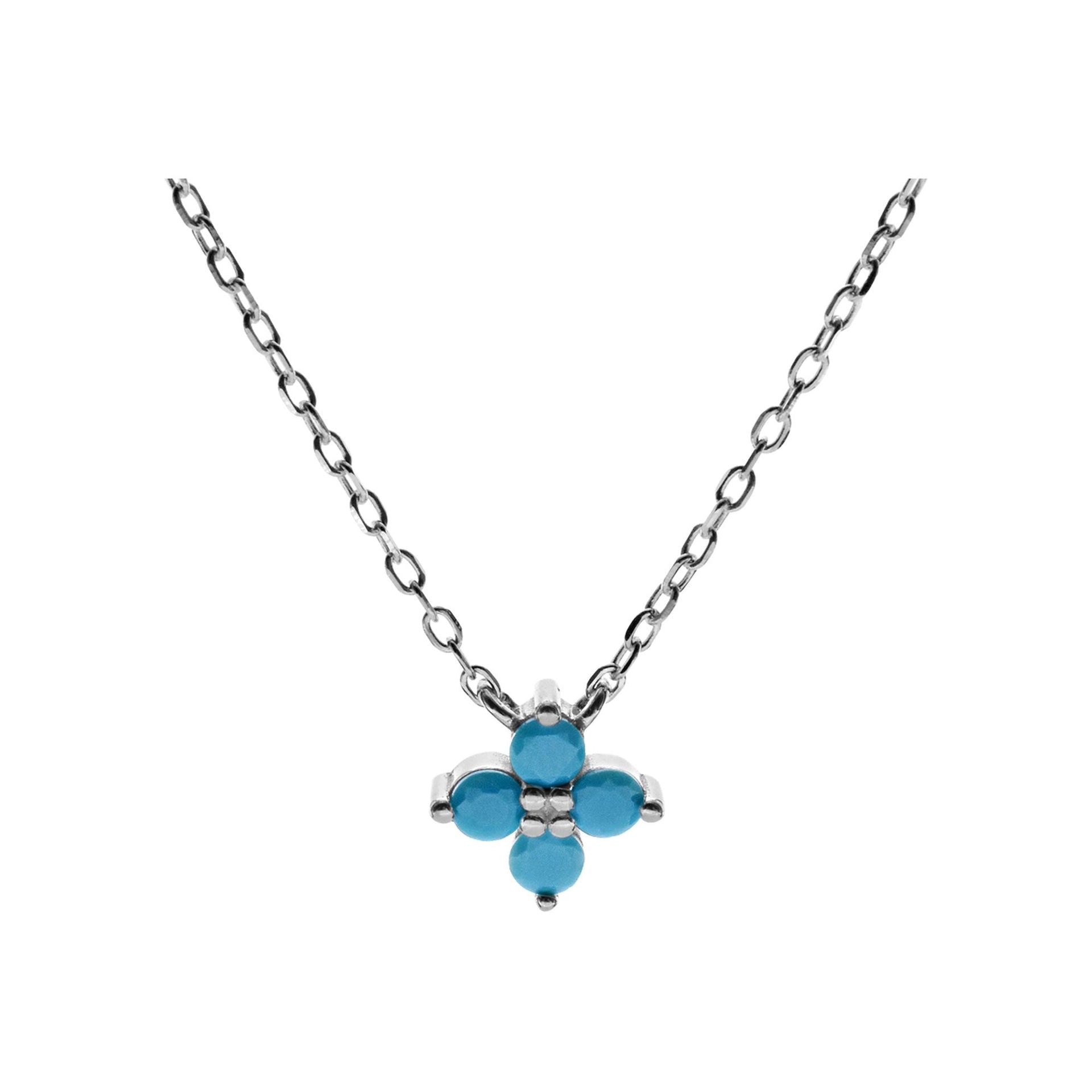 Bethan turquoise cluster necklace