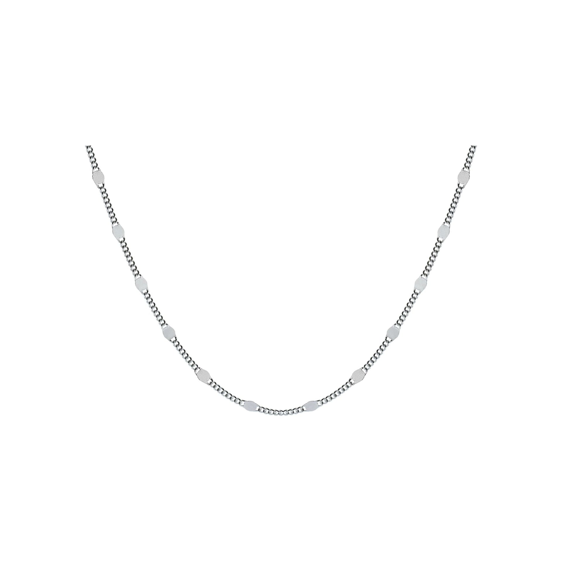 Bria curb chain spacer necklet