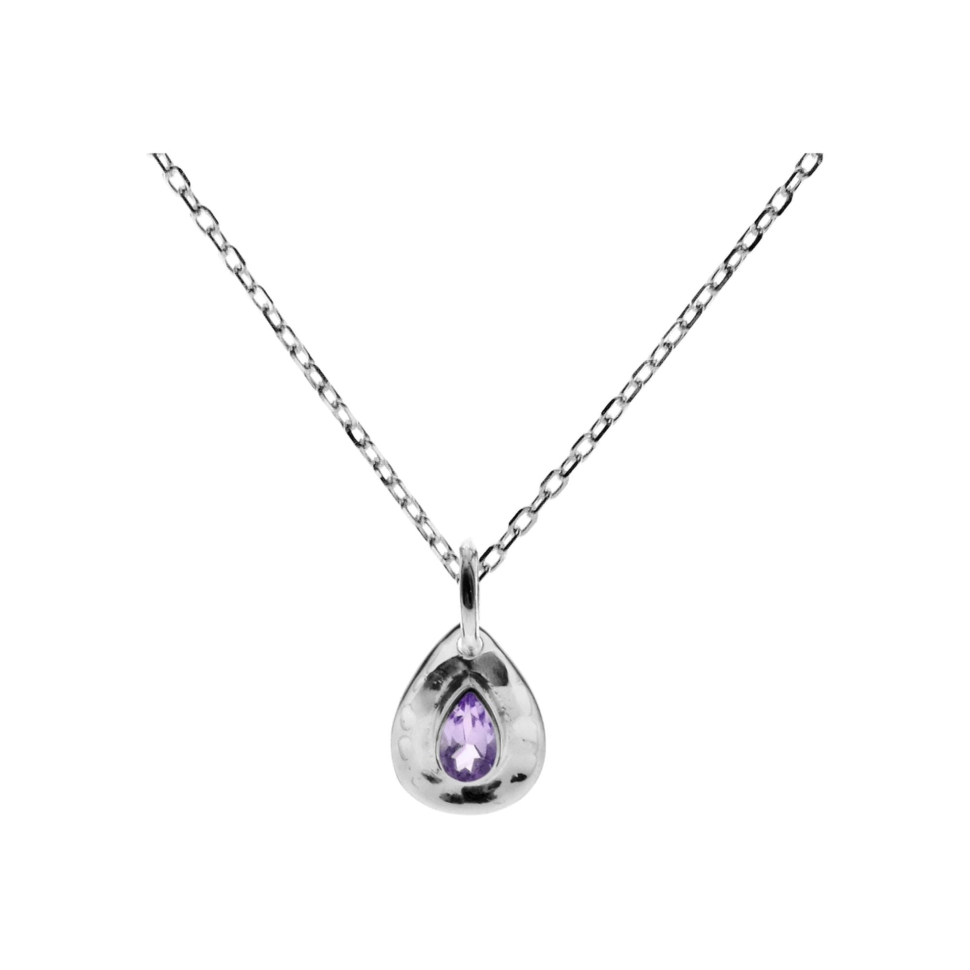 Lexi teardrop amethyst necklace