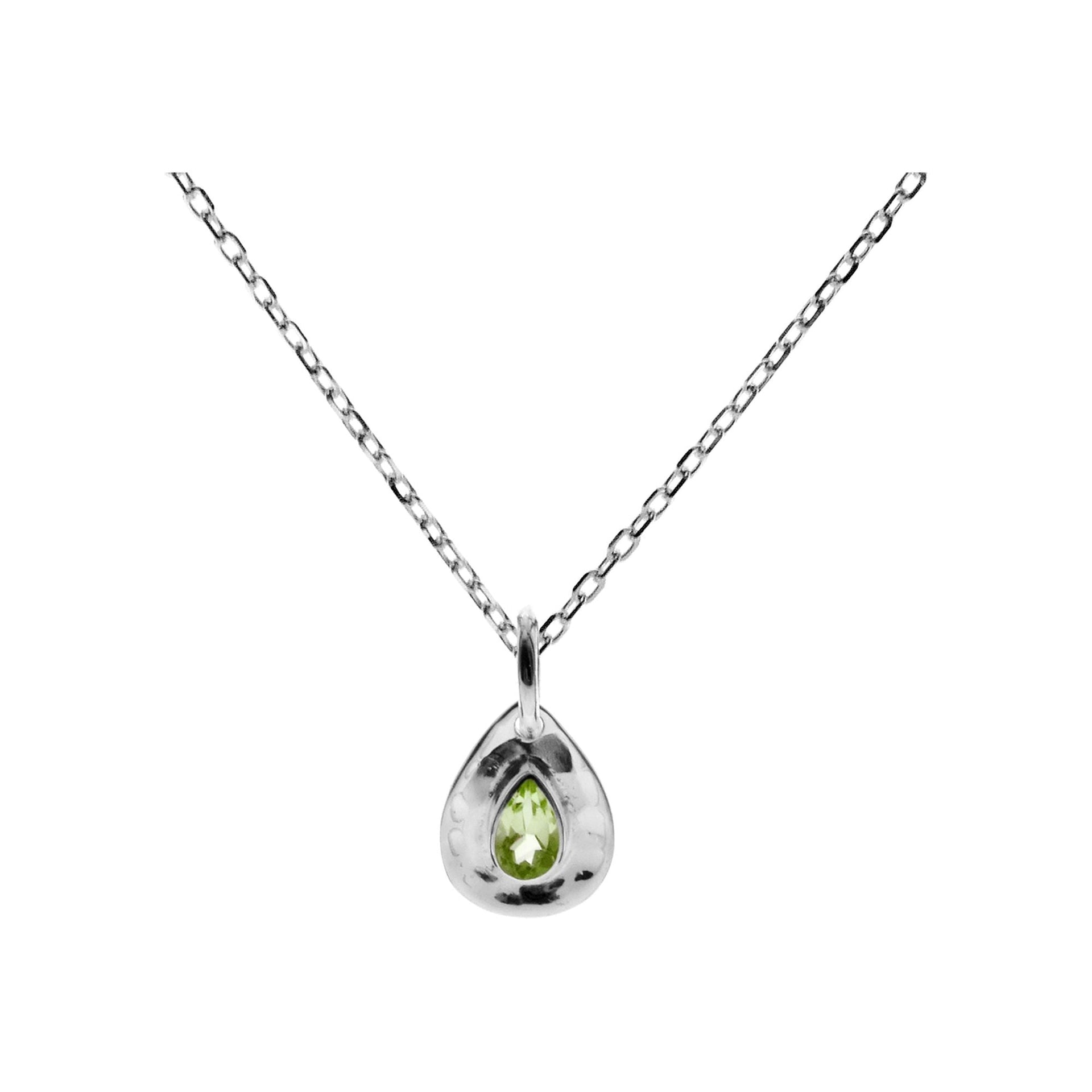 Lexi teardrop peridot necklace