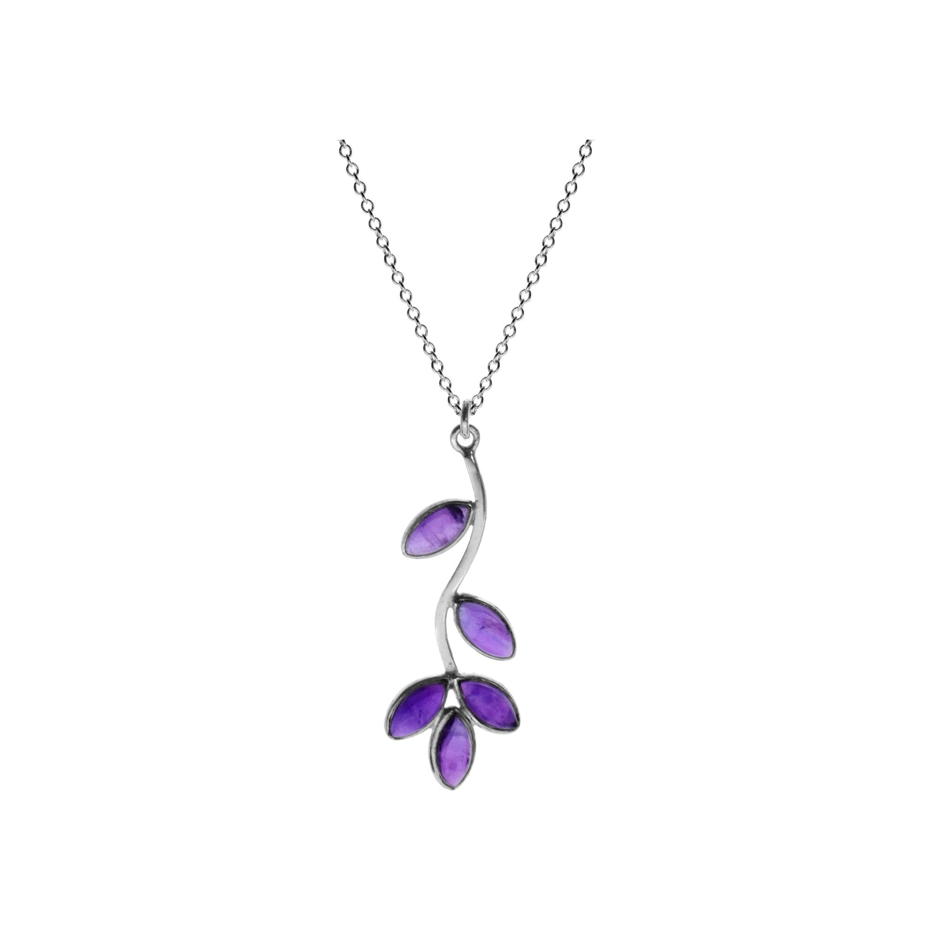 Chloe amethyst sprig necklace