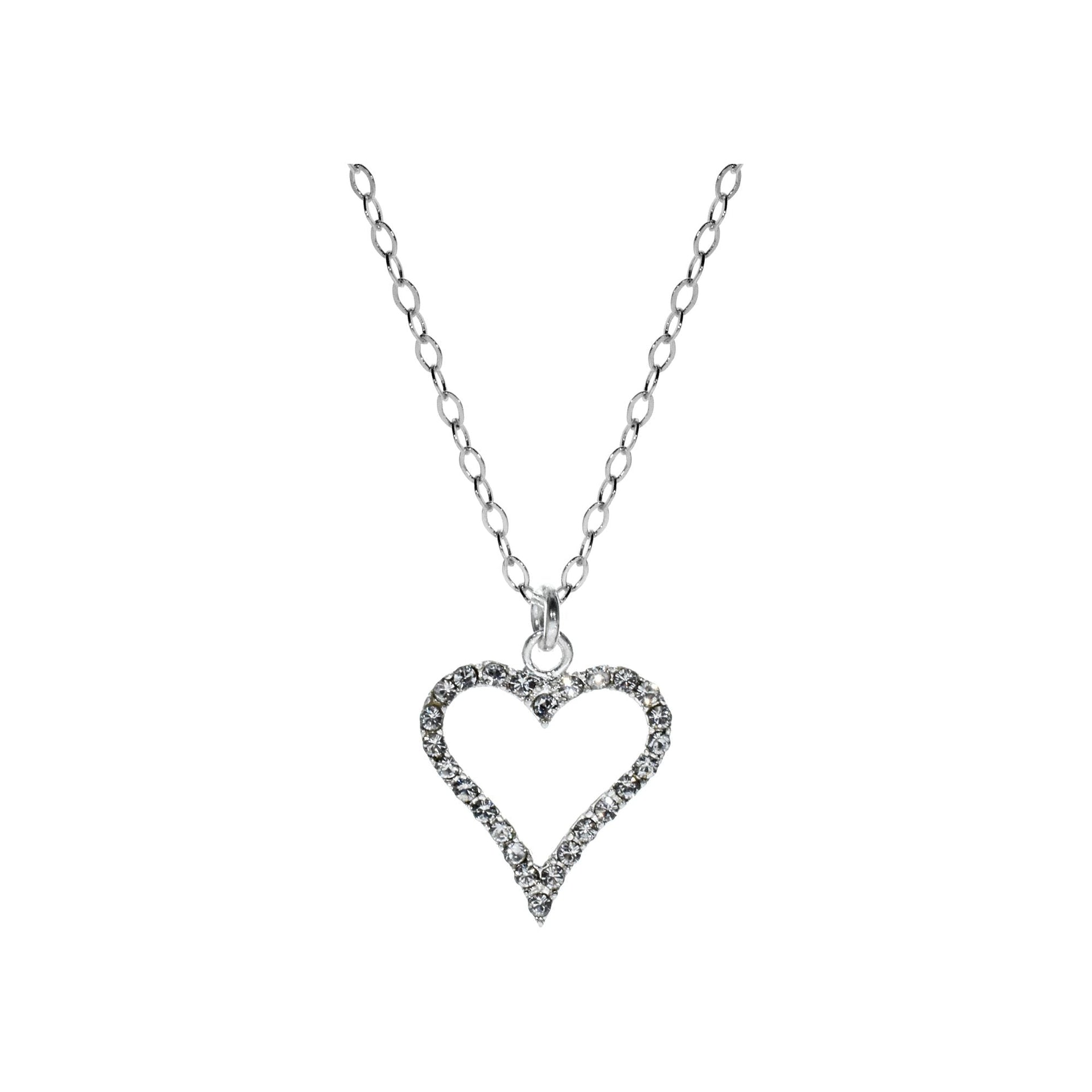 Chloe pointed heart necklace