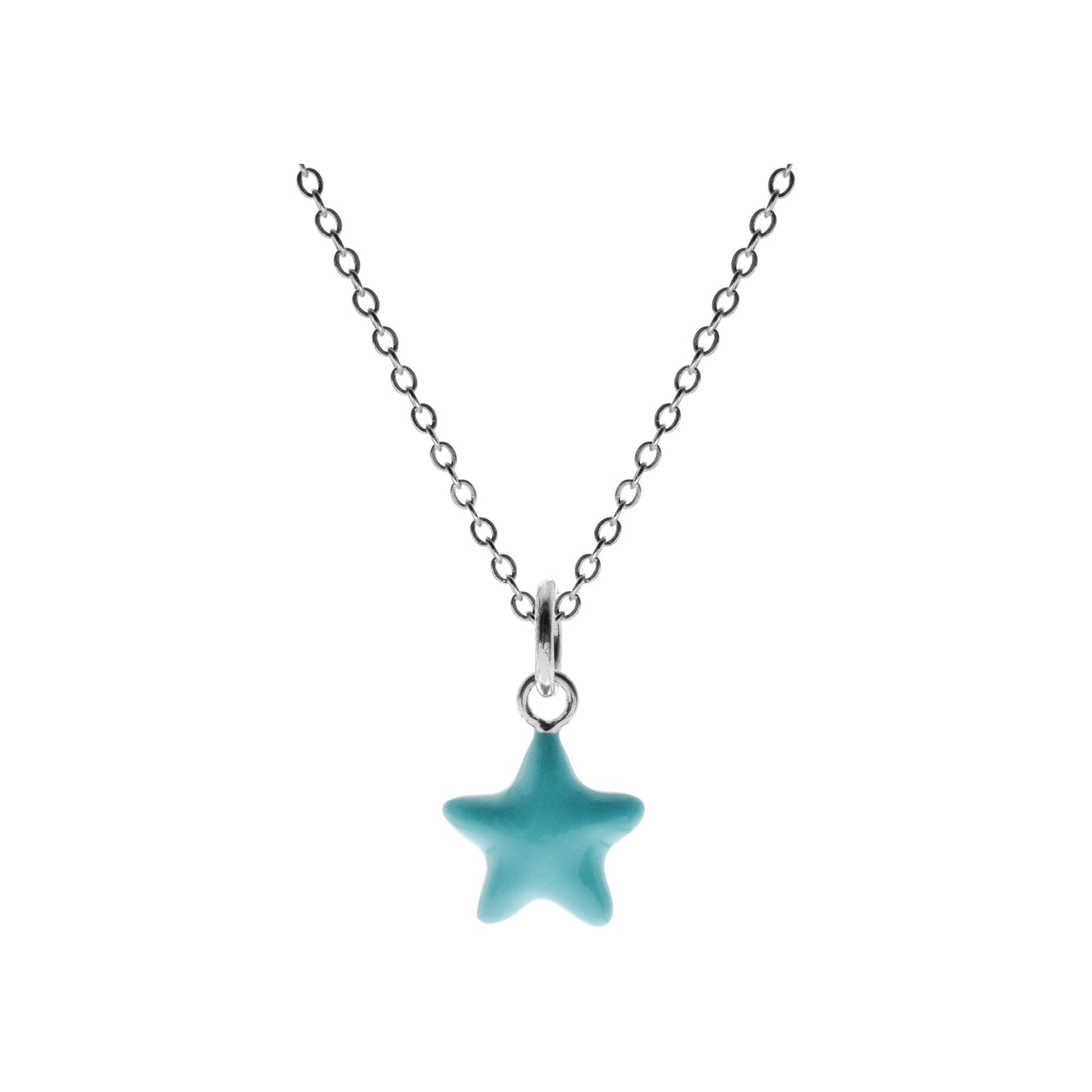 Poppy blue star necklace
