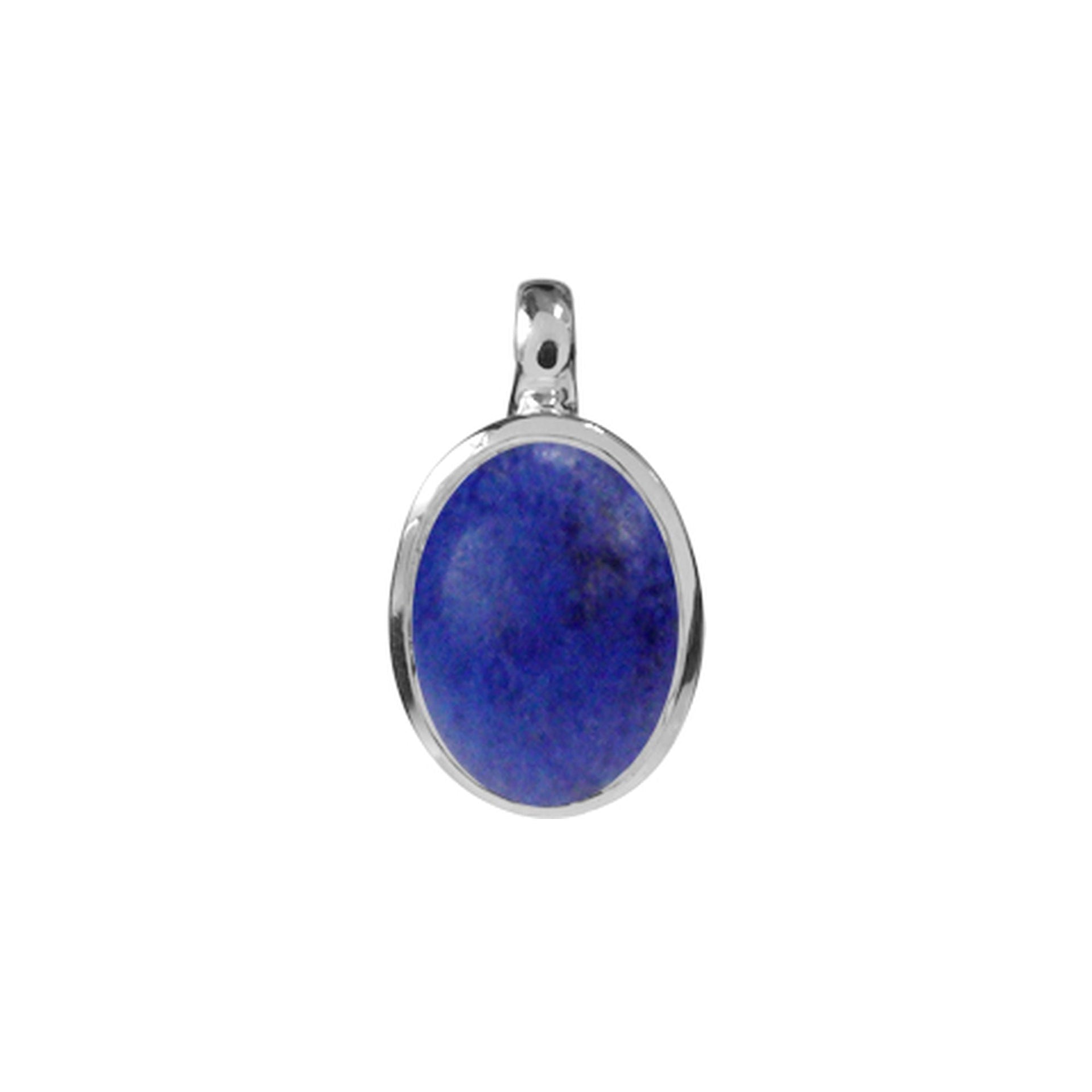 Samira plain oval lapis lazuli pendant