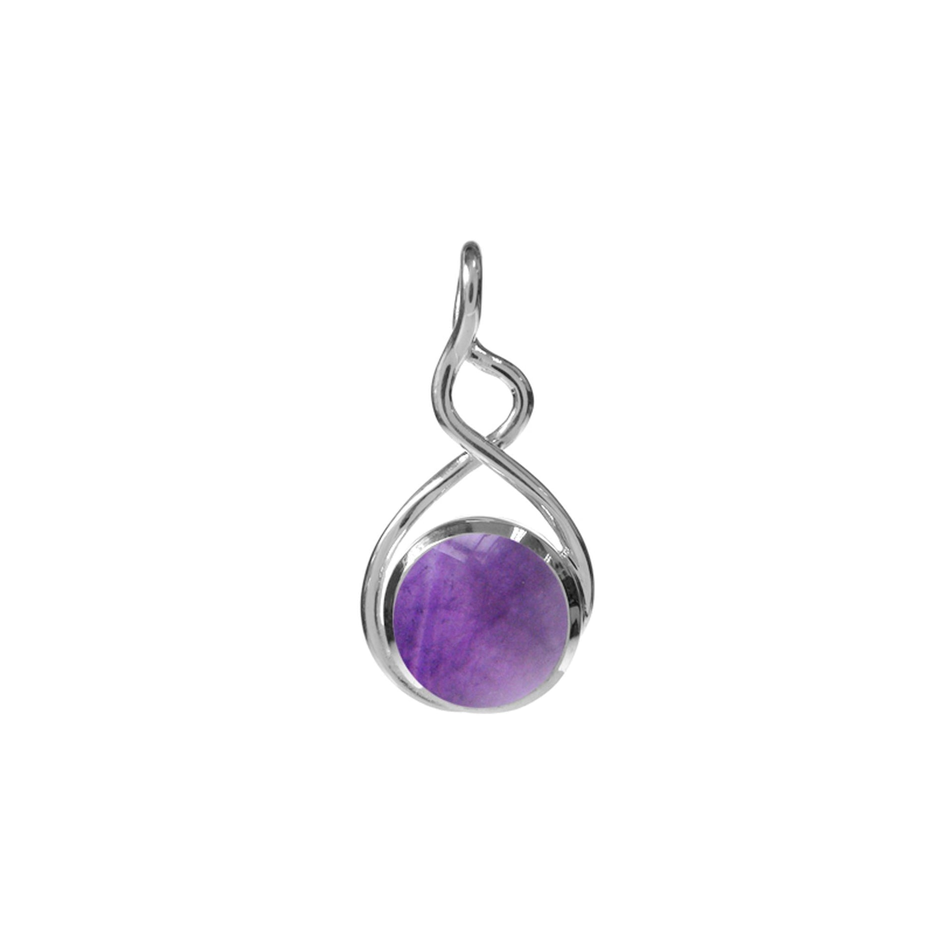 Amy squiggle amethyst pendant