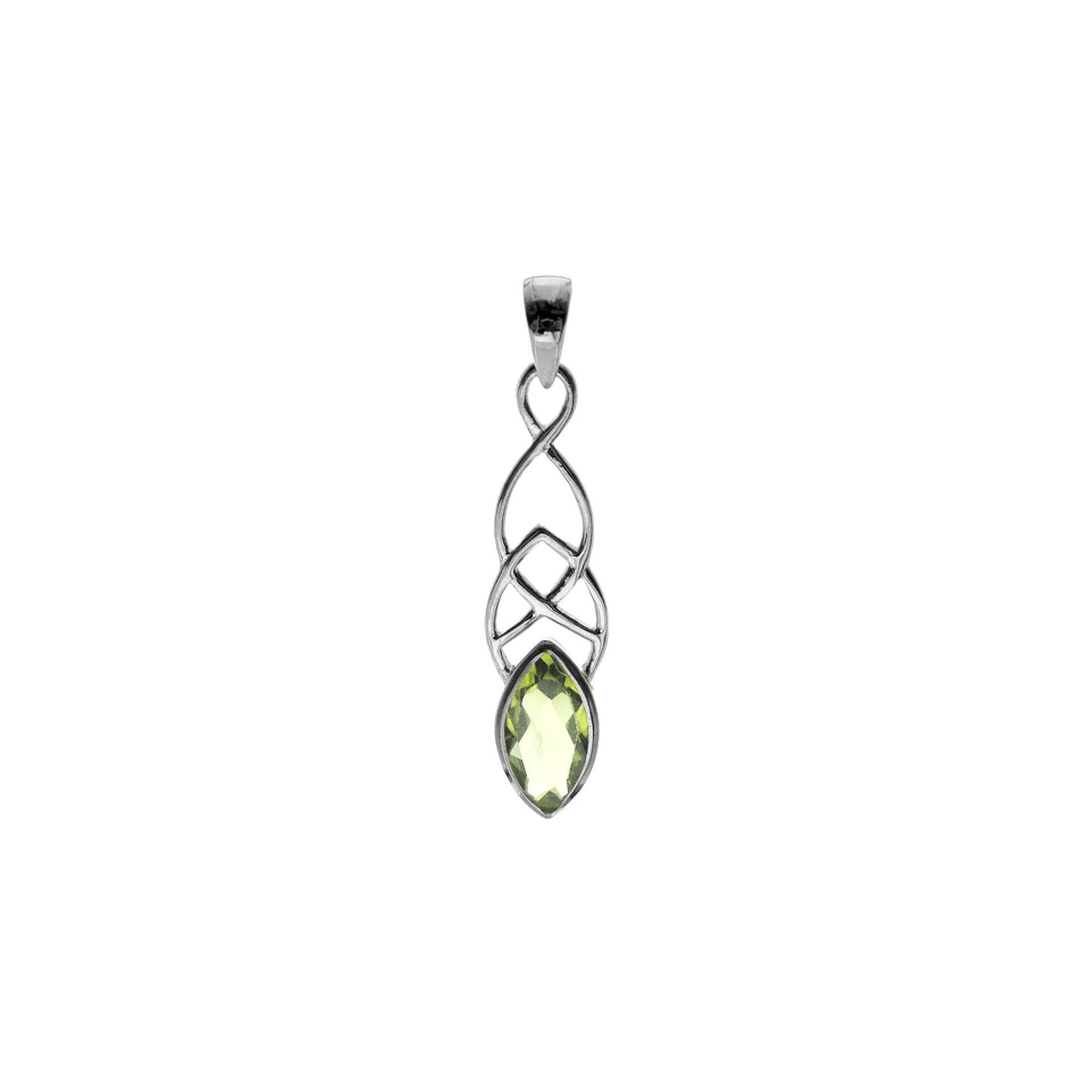 Betsy peridot Celtic pendant