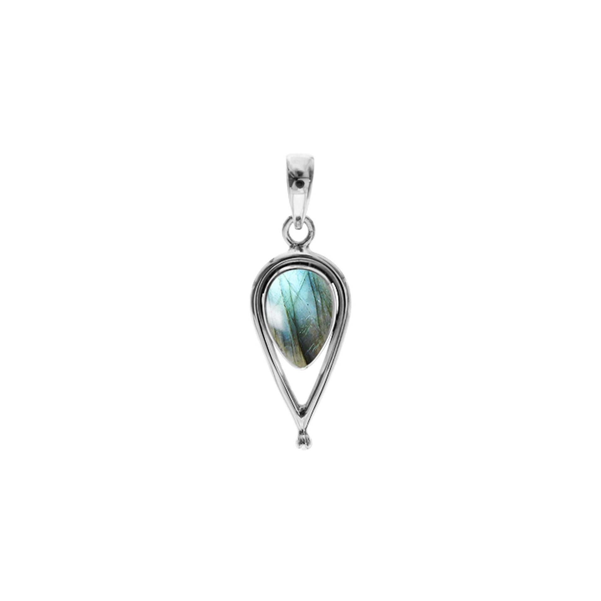 Amy teardrop labradorite pendant
