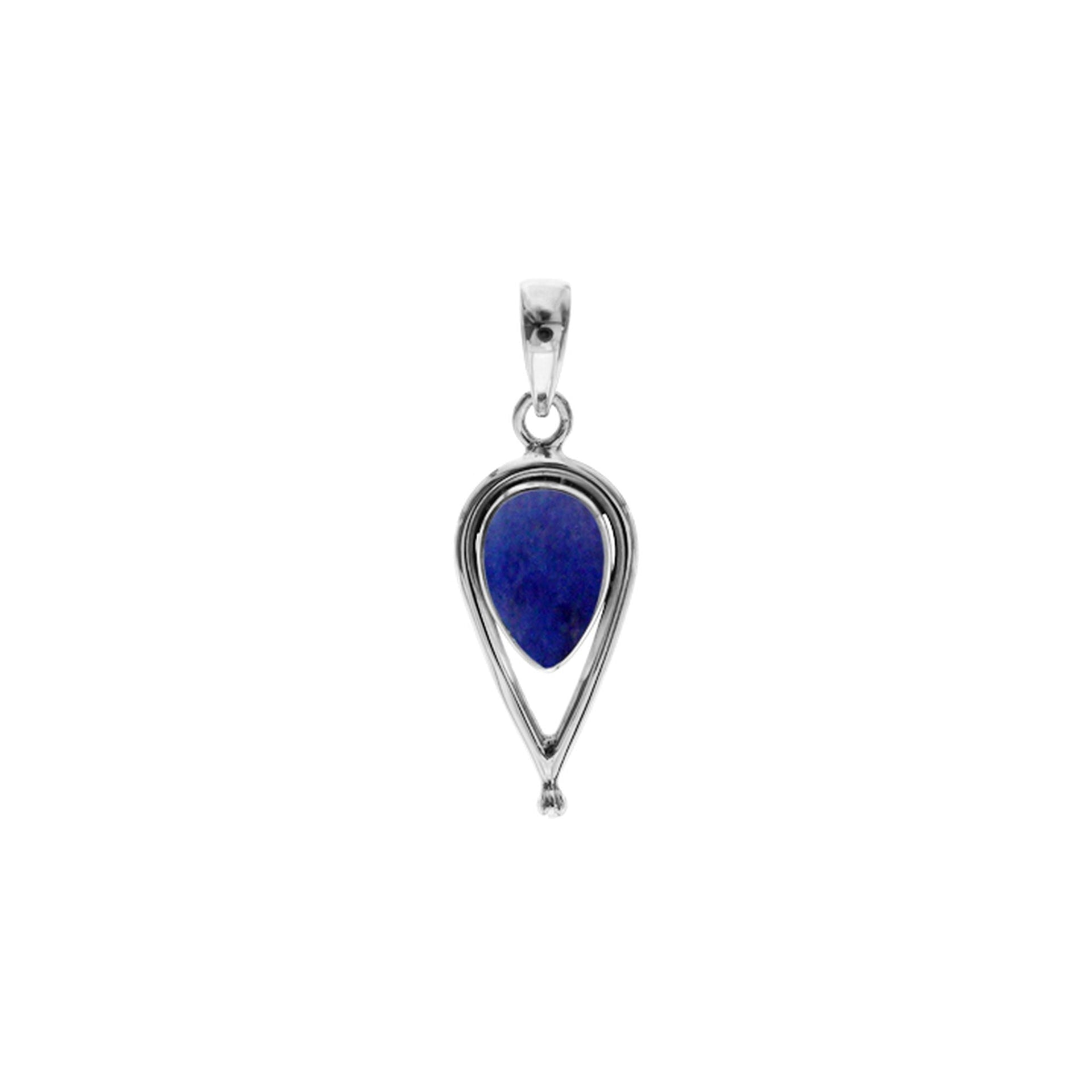 Amy teardrop lapis lazuli pendant