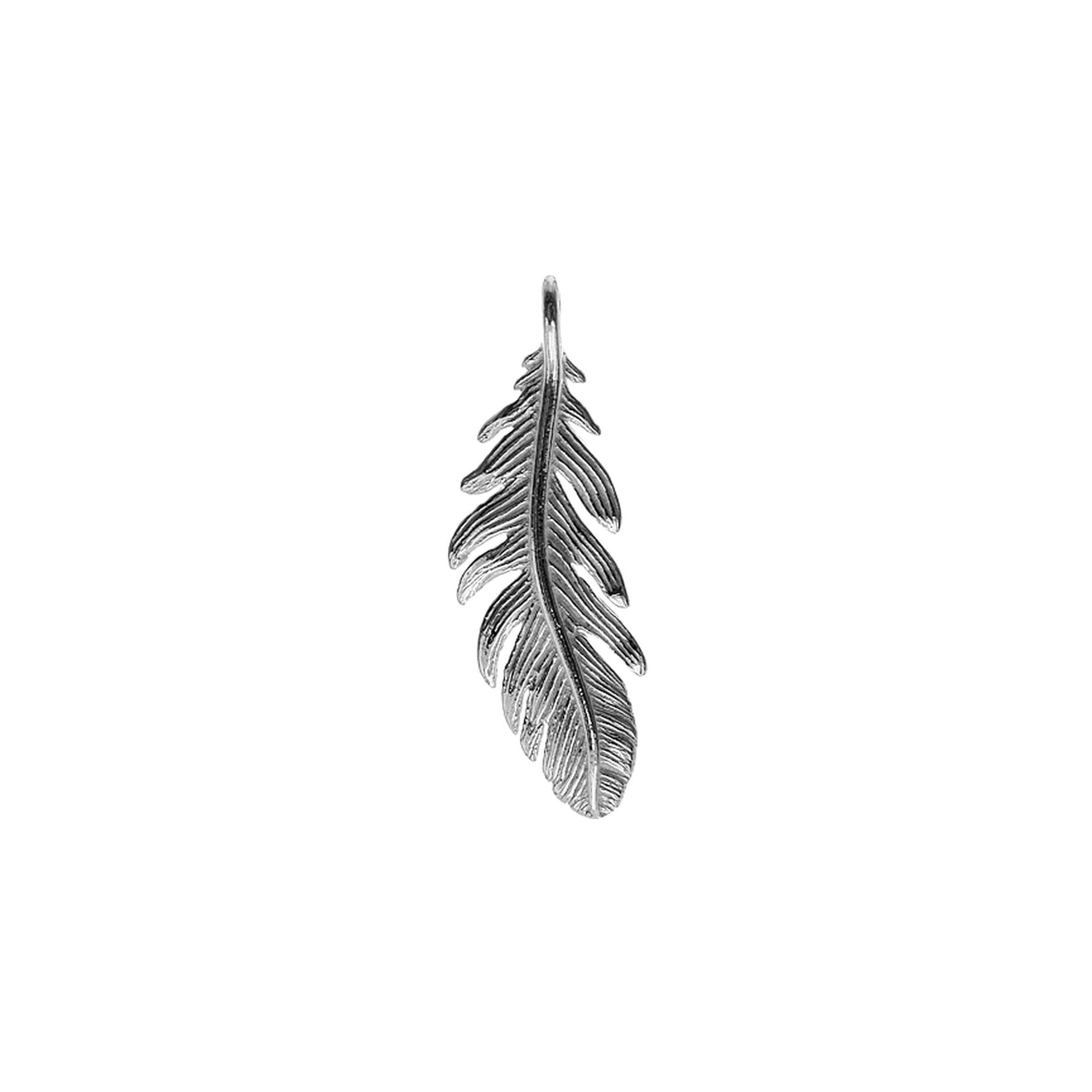 Zora detailed feather pendant