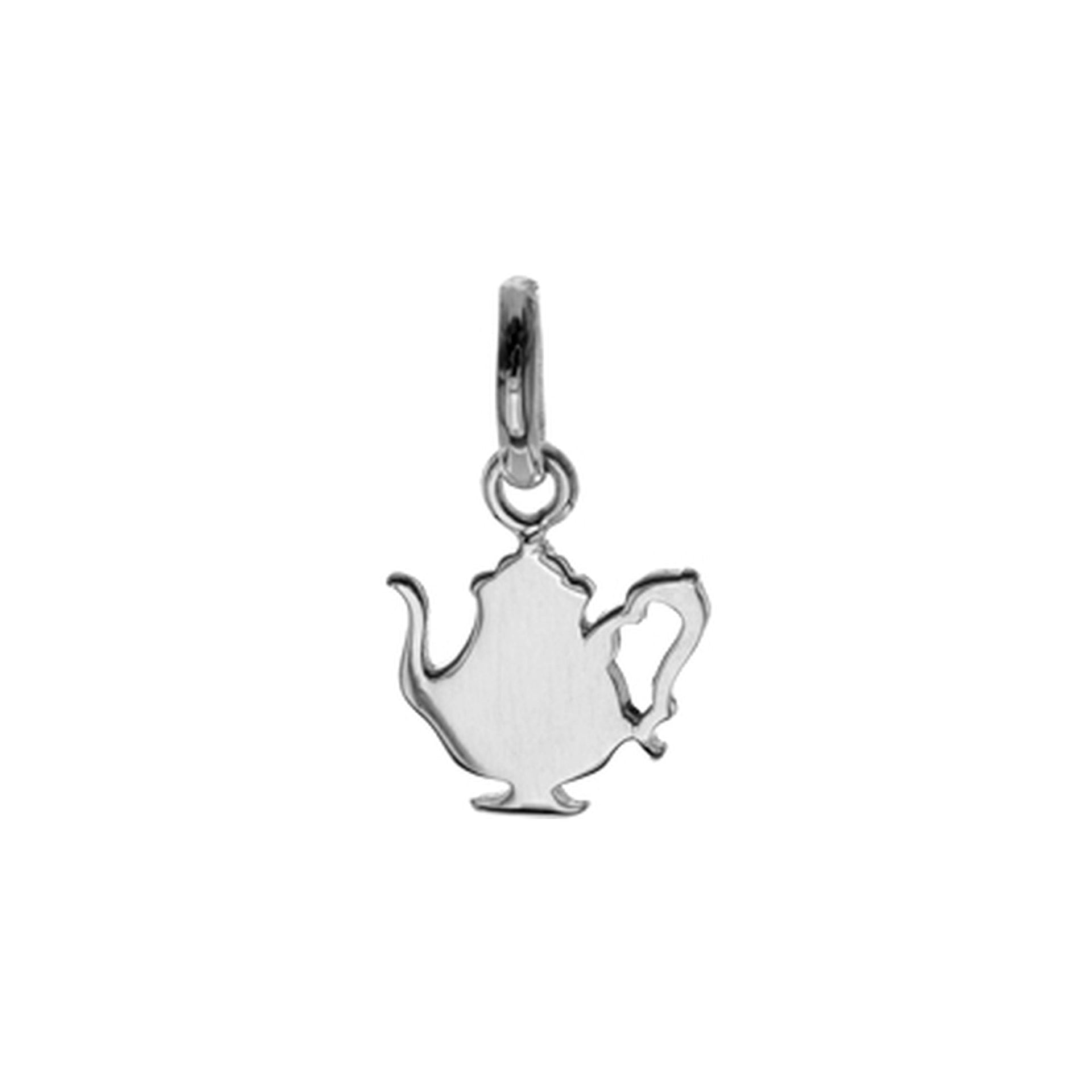 Small teapot silhouette pendant