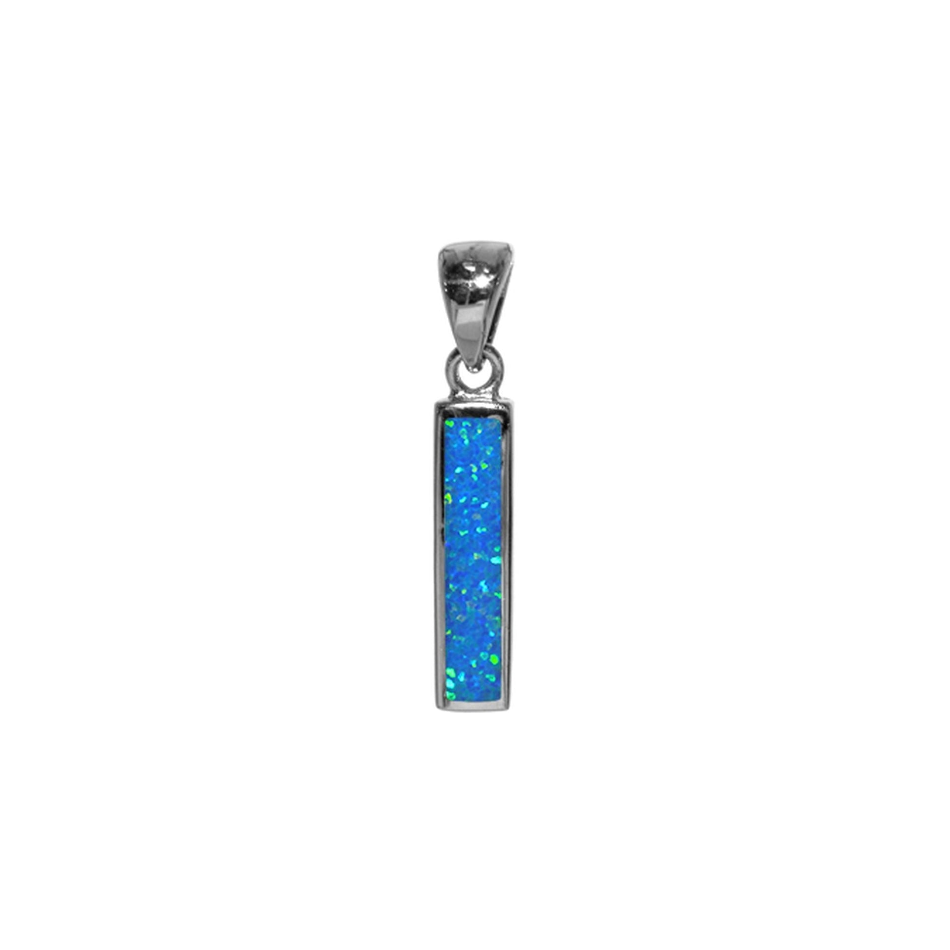 Diana blue opalique bar pendant
