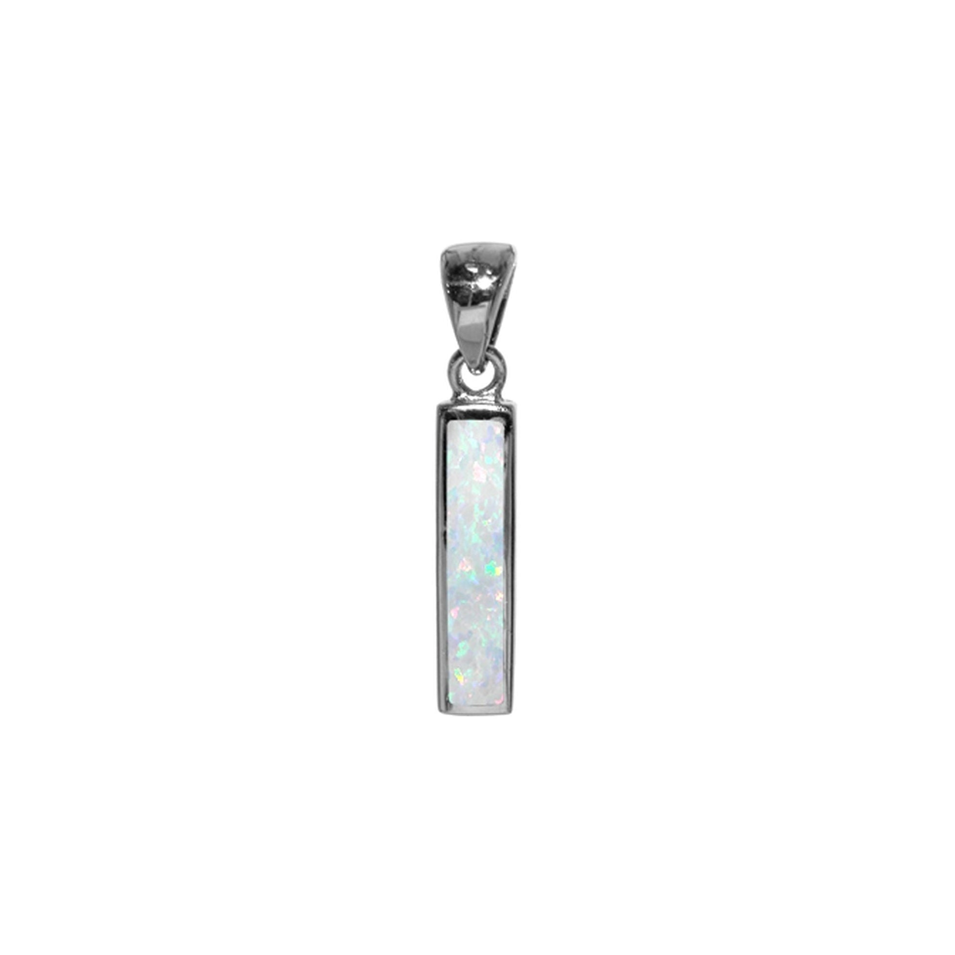 Diana white opalique bar pendant