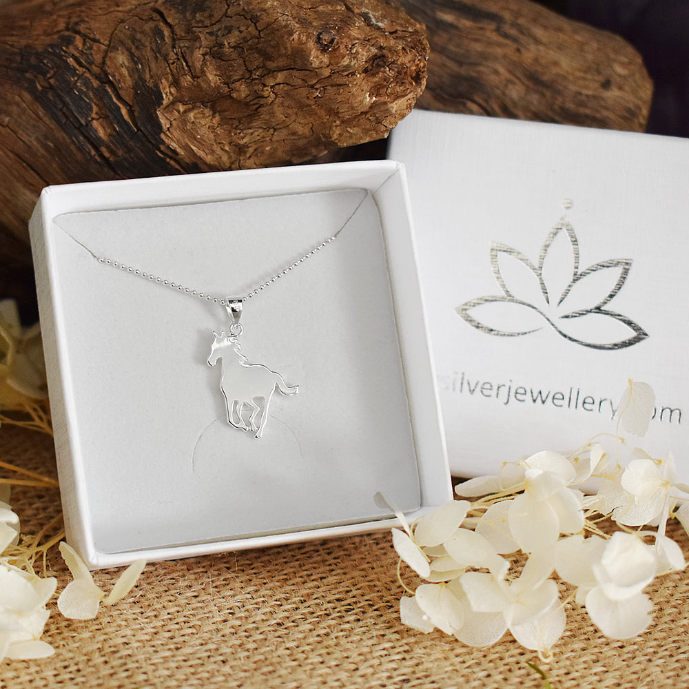 Cavelli cantering horse pendant