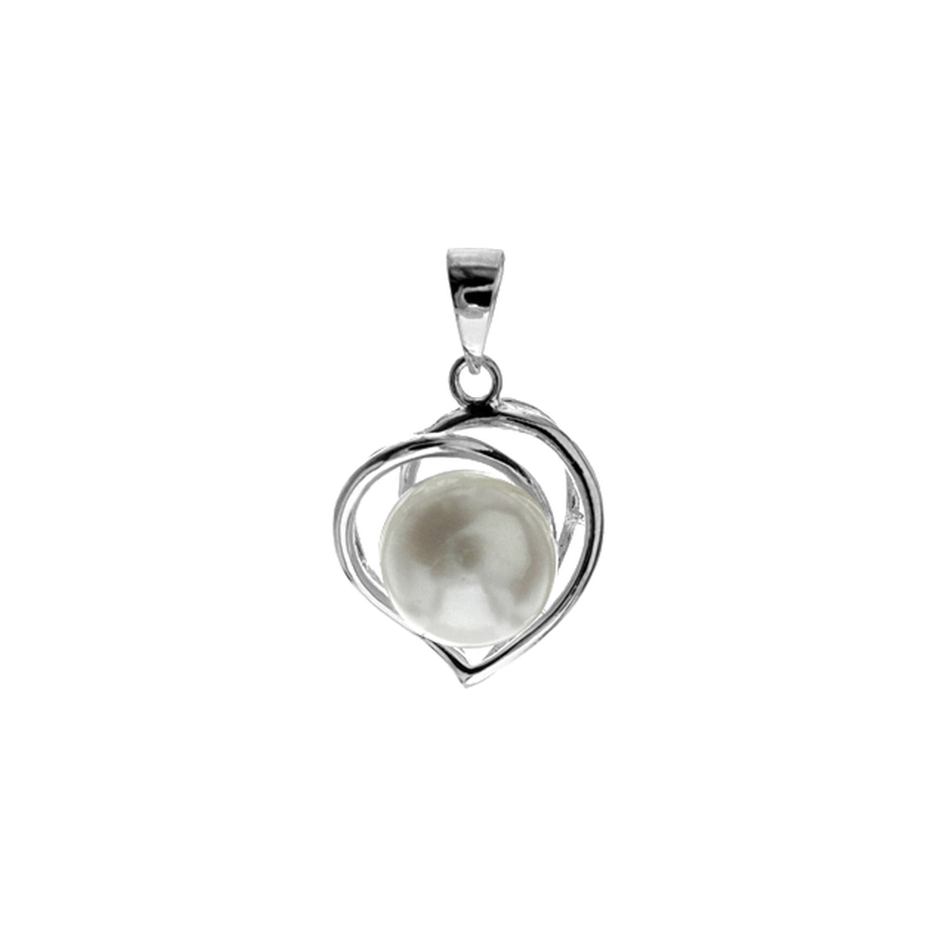 Astrid sculpted heart pendant