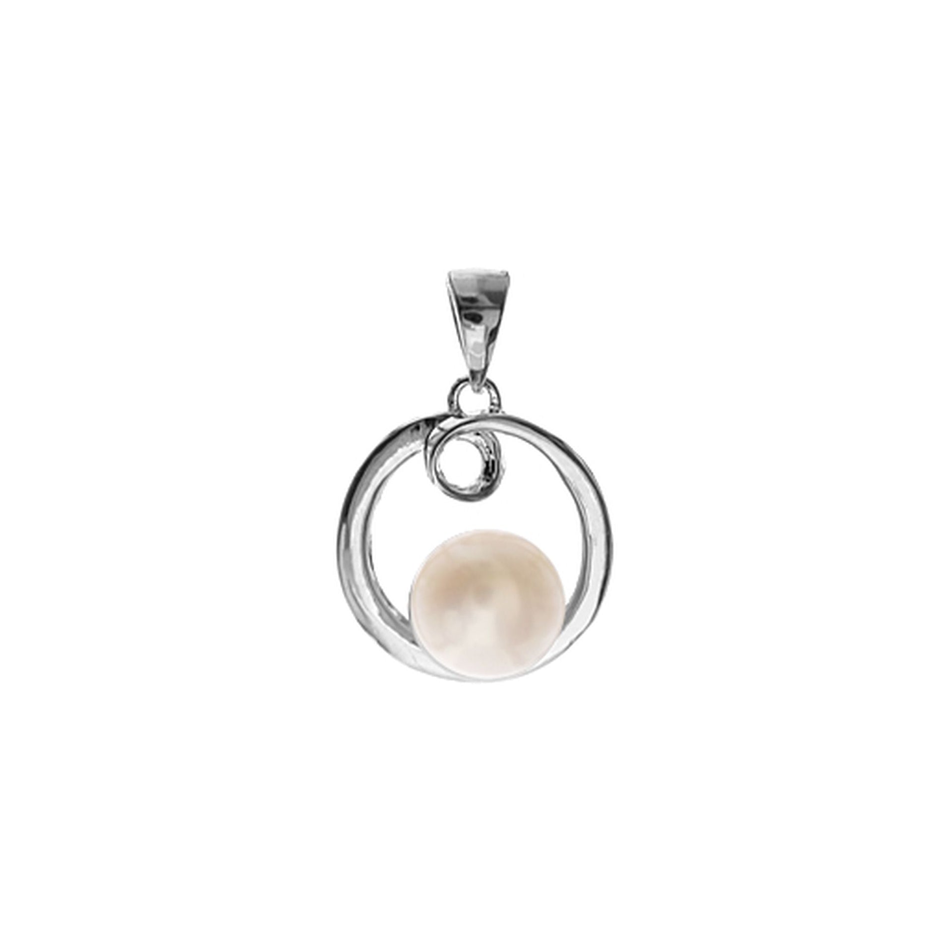 Astrid looped surround pearl pendant