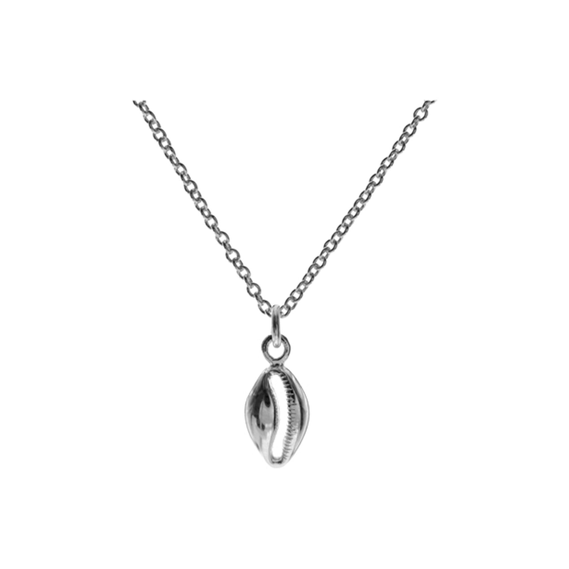 Mila cowrie shell pendant with chain