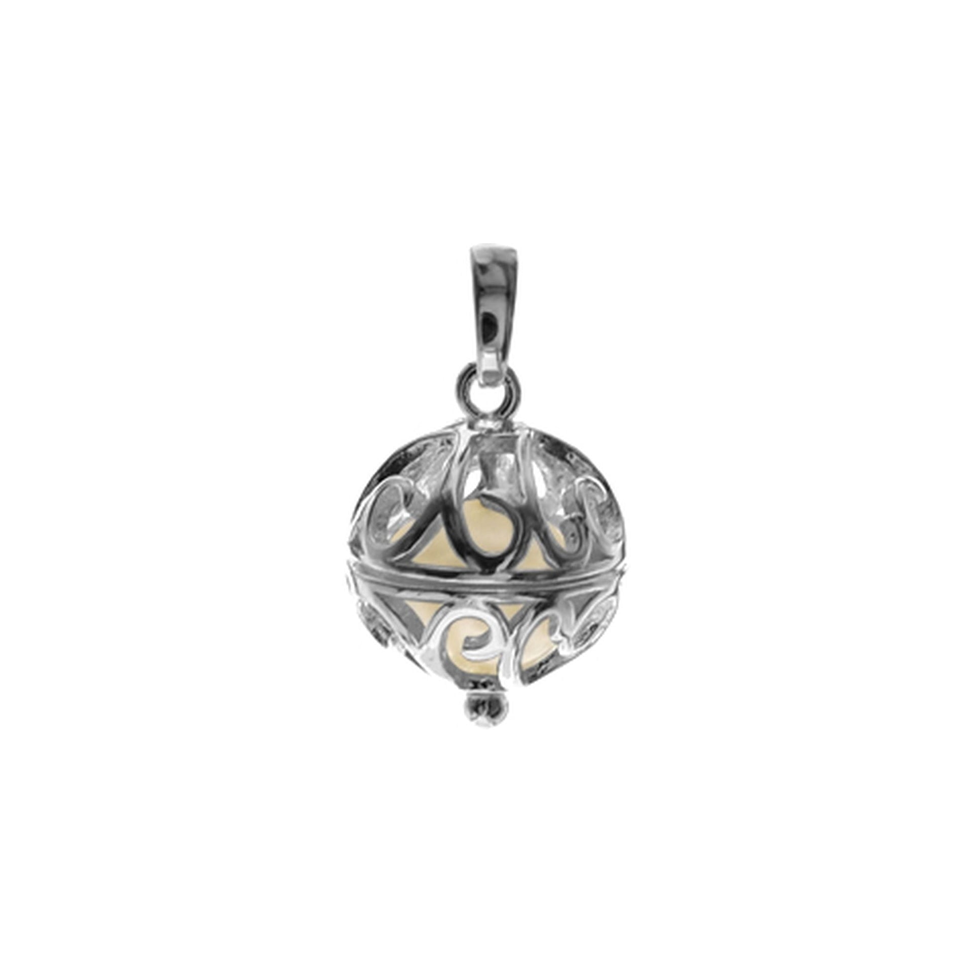 Astrid bauble with enclosed pearl pendant