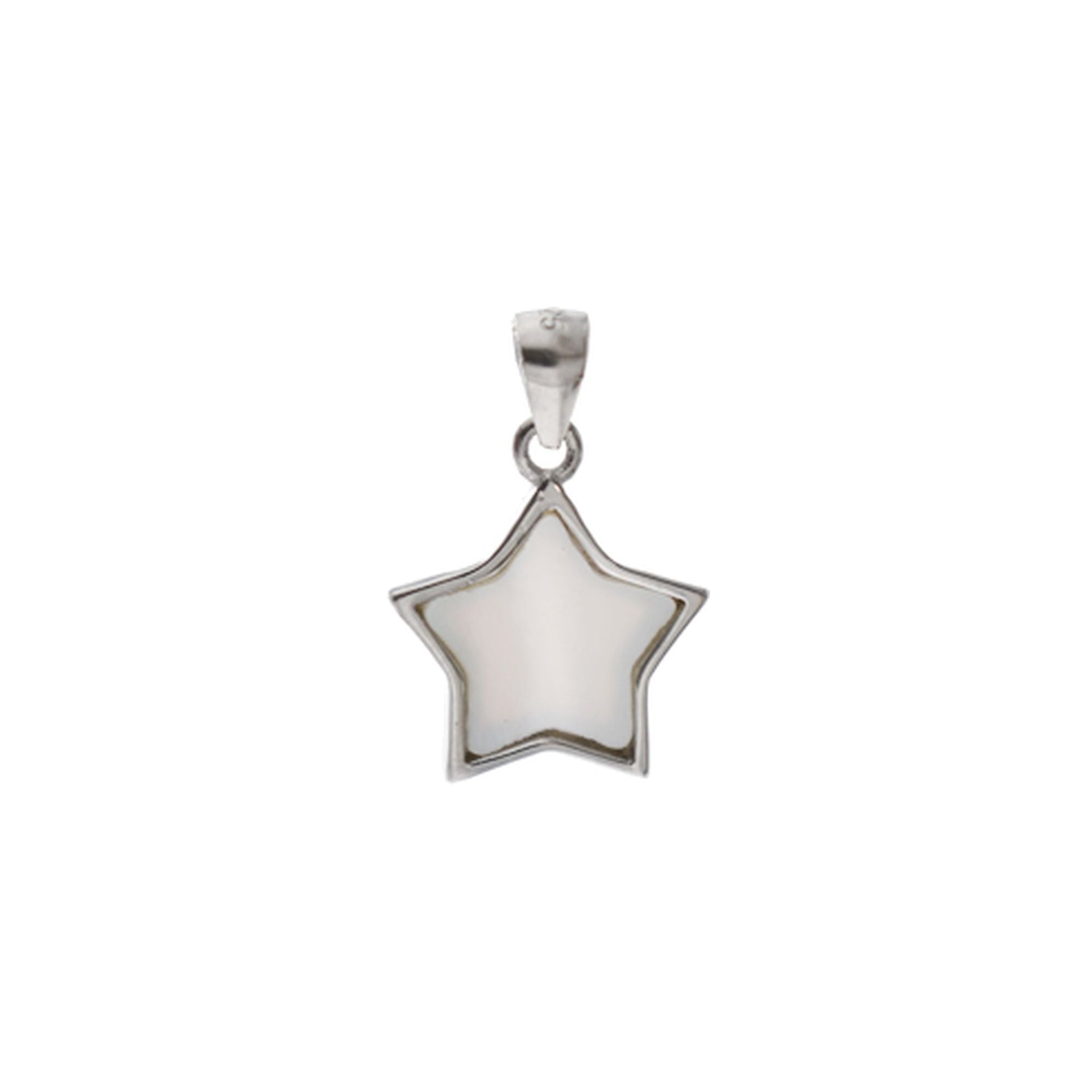 Bronwen inlaid mother of pearl star pendant