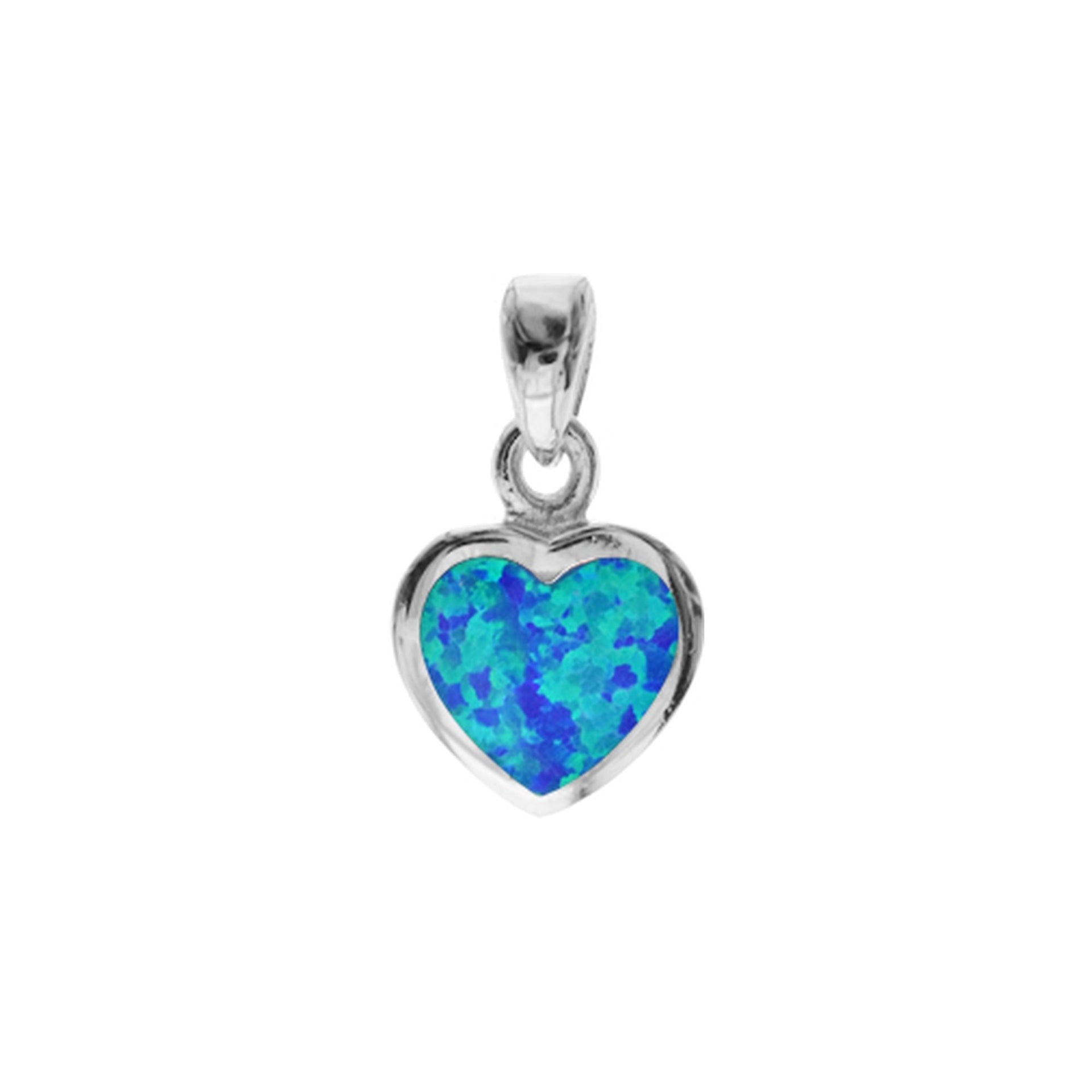 Diana blue heart pendant